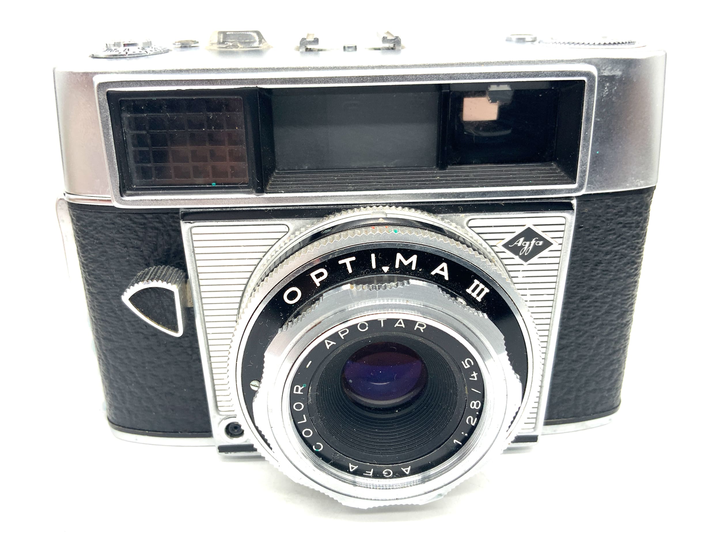 Agfa Optima III Sucherkamera mit Color Apotar 45mm 1:2.8 Compur Analogkamera