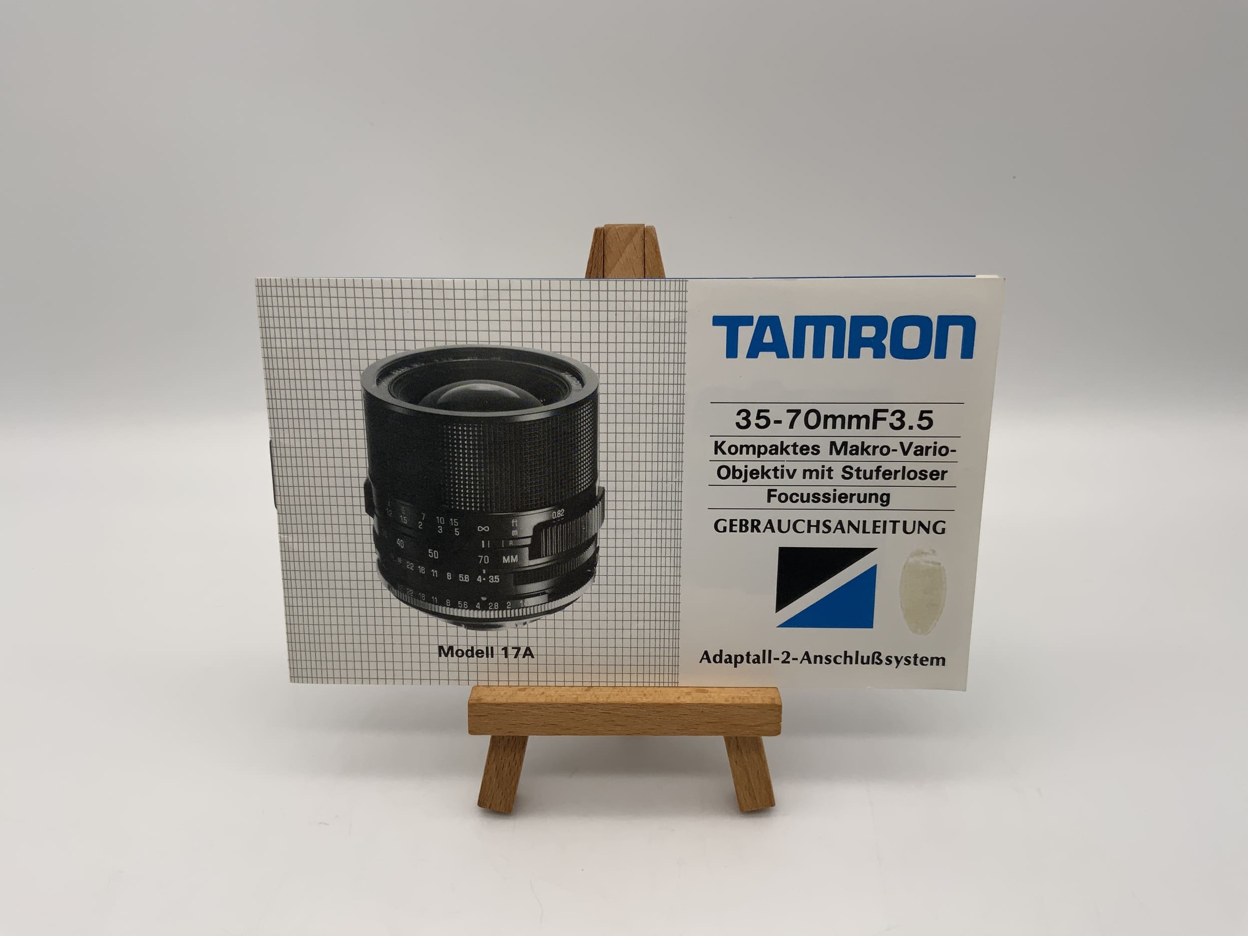 Tamron 17A 35-70mm F3.5 Macro Vario Lens User Manual (German)