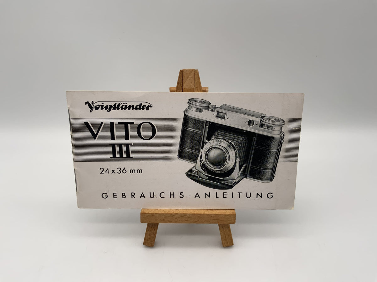 Voigtländer Vito III 24x36mm Operating Instructions German Instructions for Use