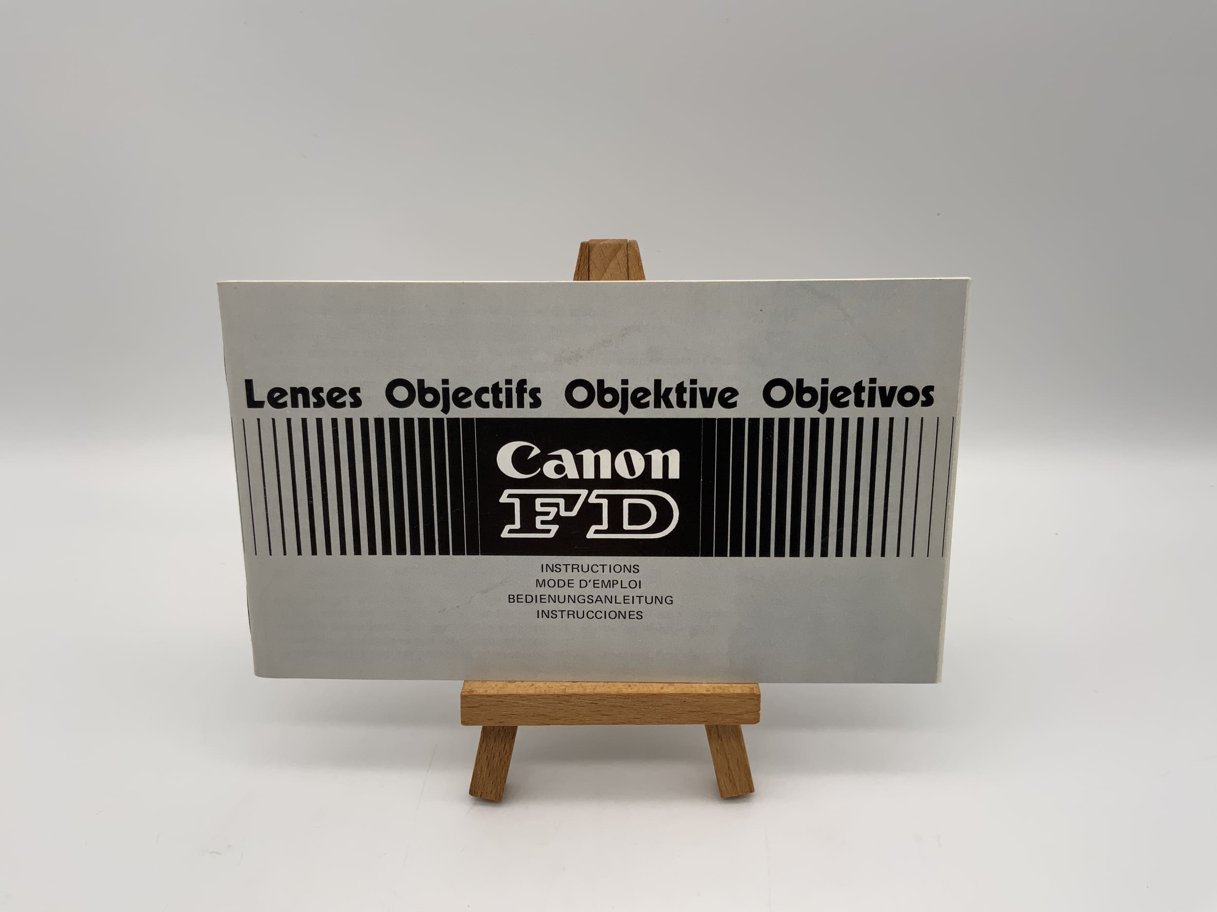 Canon FD Lens User Manual German Instructions for Use Magazine