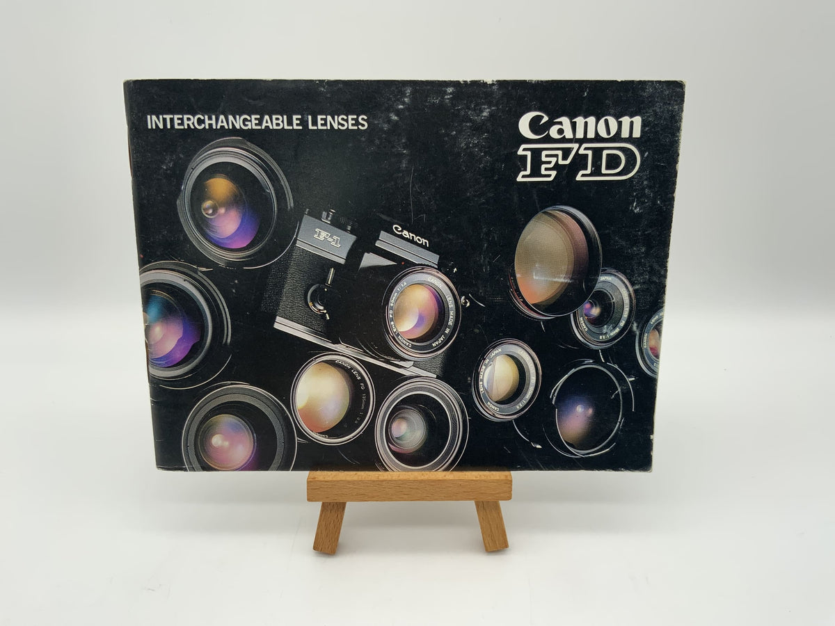 Canon FD Interchangeable Lenses User Manual (English)