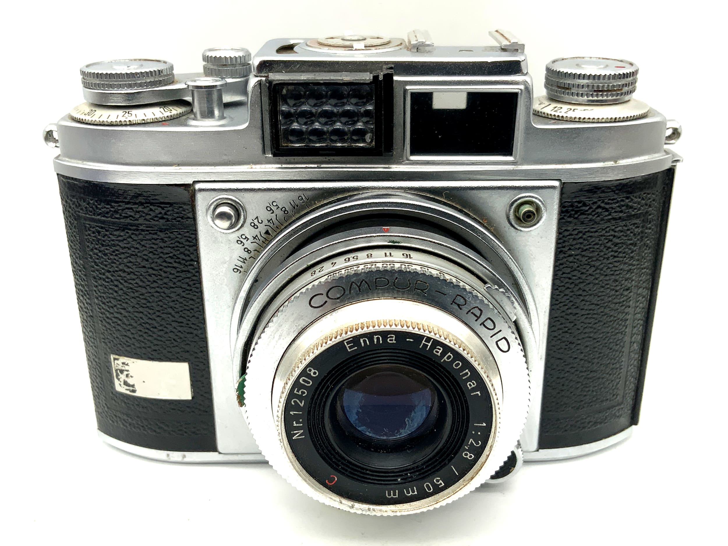 Balda Super Baldina rangefinder camera with Enna-Haponar 1:2.8/50mm red C Compur Rapid
