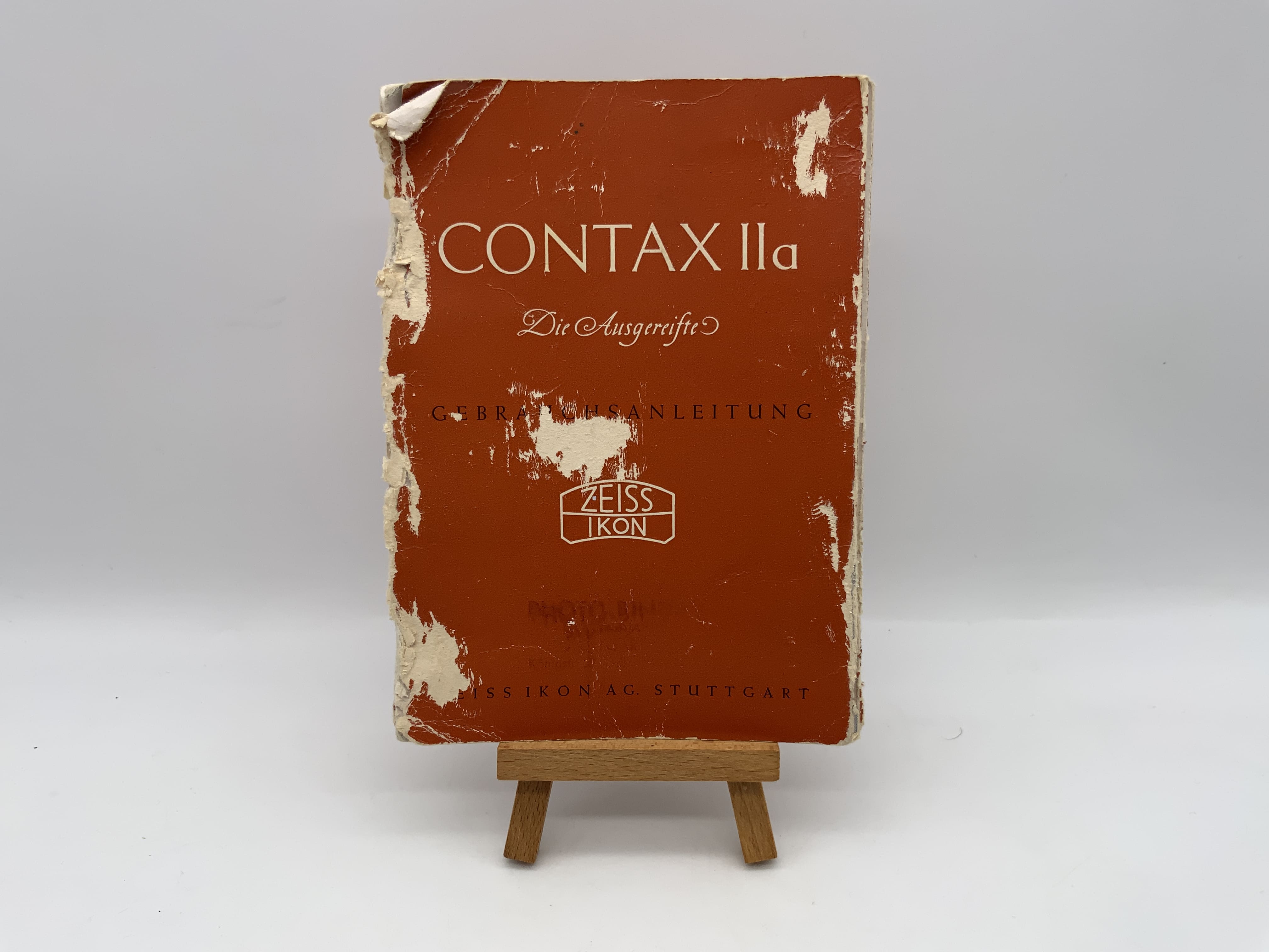 Contax IIa The Mature User Manual heavily used German
