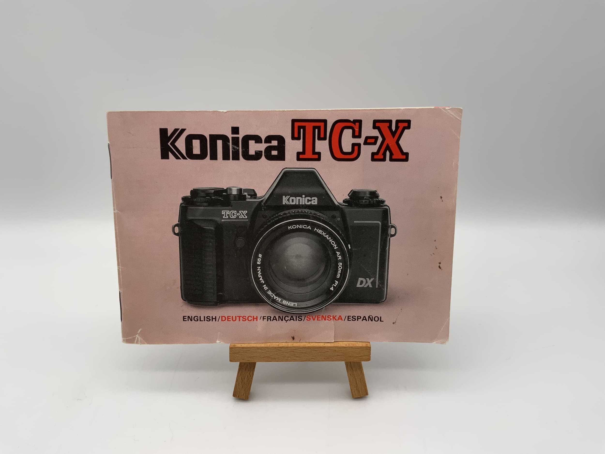 Konica TC-X User Manual German Instructions for Use Magazine