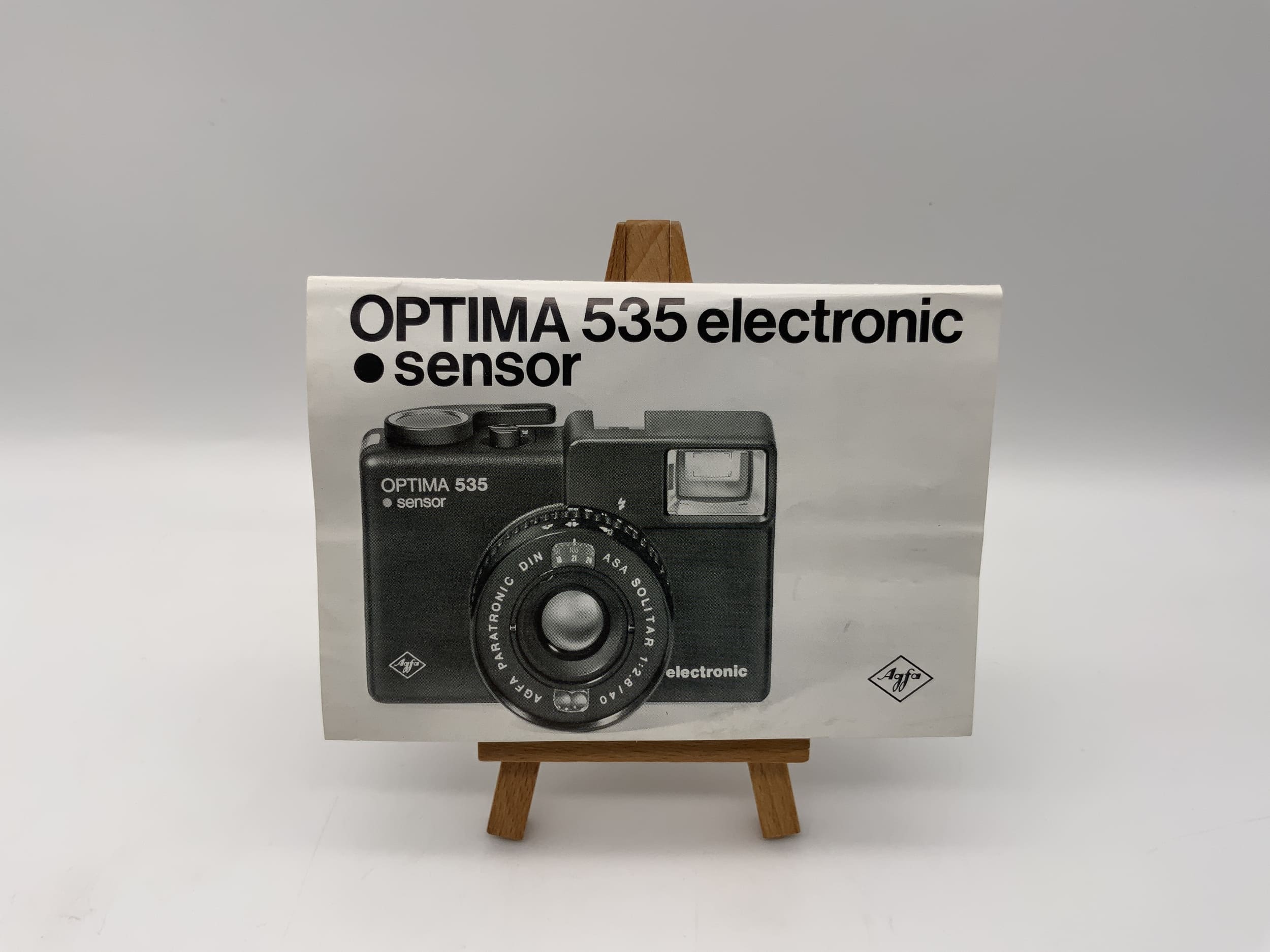 Agfa Optima 535 electronic sensor operating instructions (German)