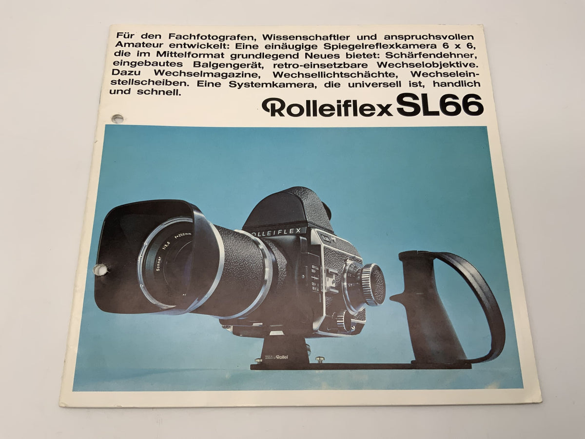 Rolleiflex SL66 brochure German instruction manual magazine