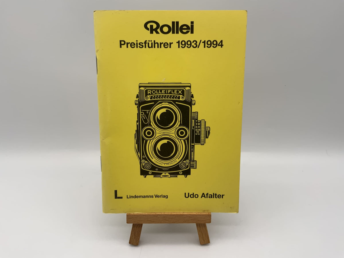 Rollei Price Guide 1993/94 Udo Afalter Lindemanns Verlag Brochure German