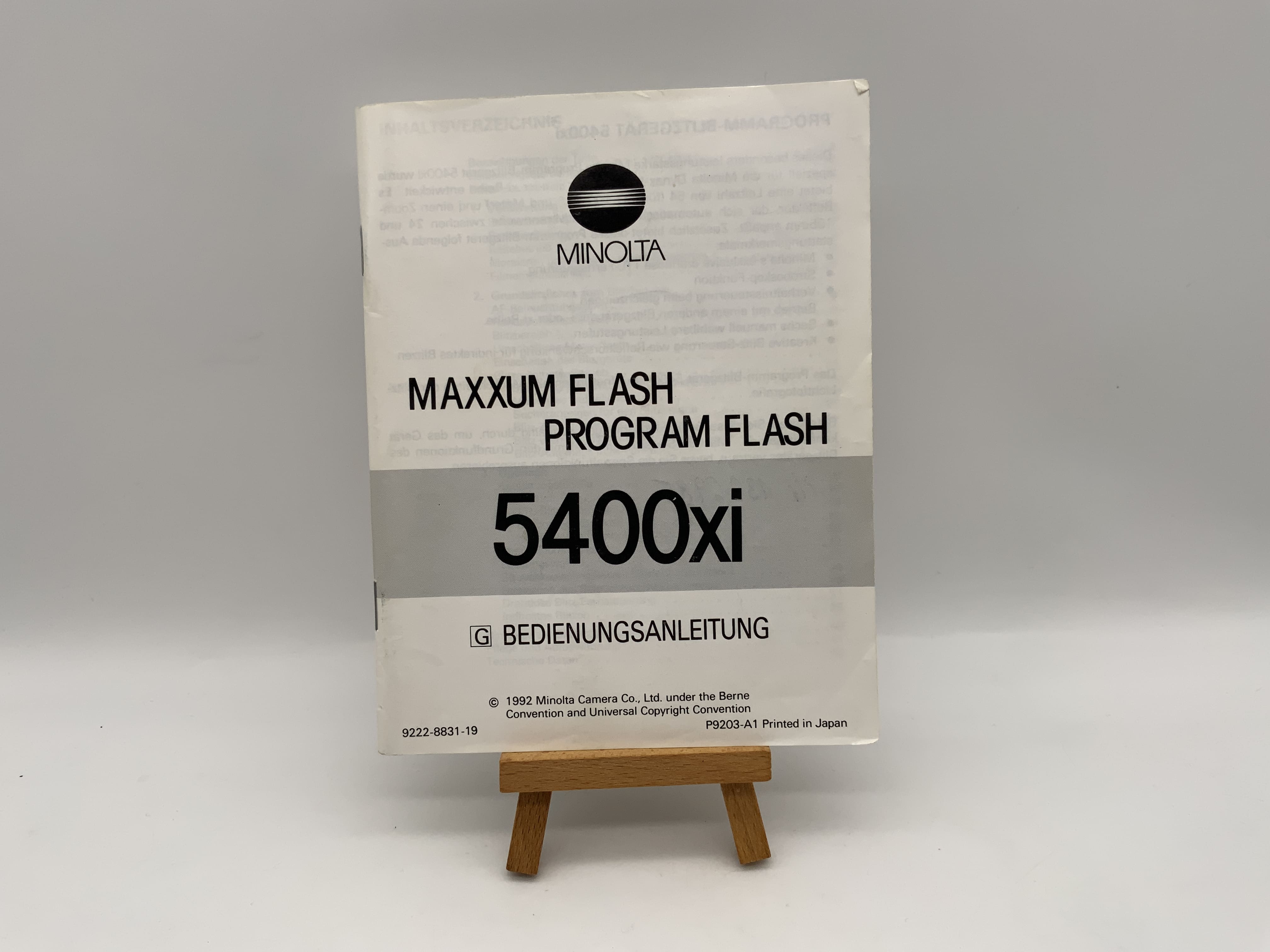 Minolta MaAXXUM Flash 5400xi Instruction Manual (English)