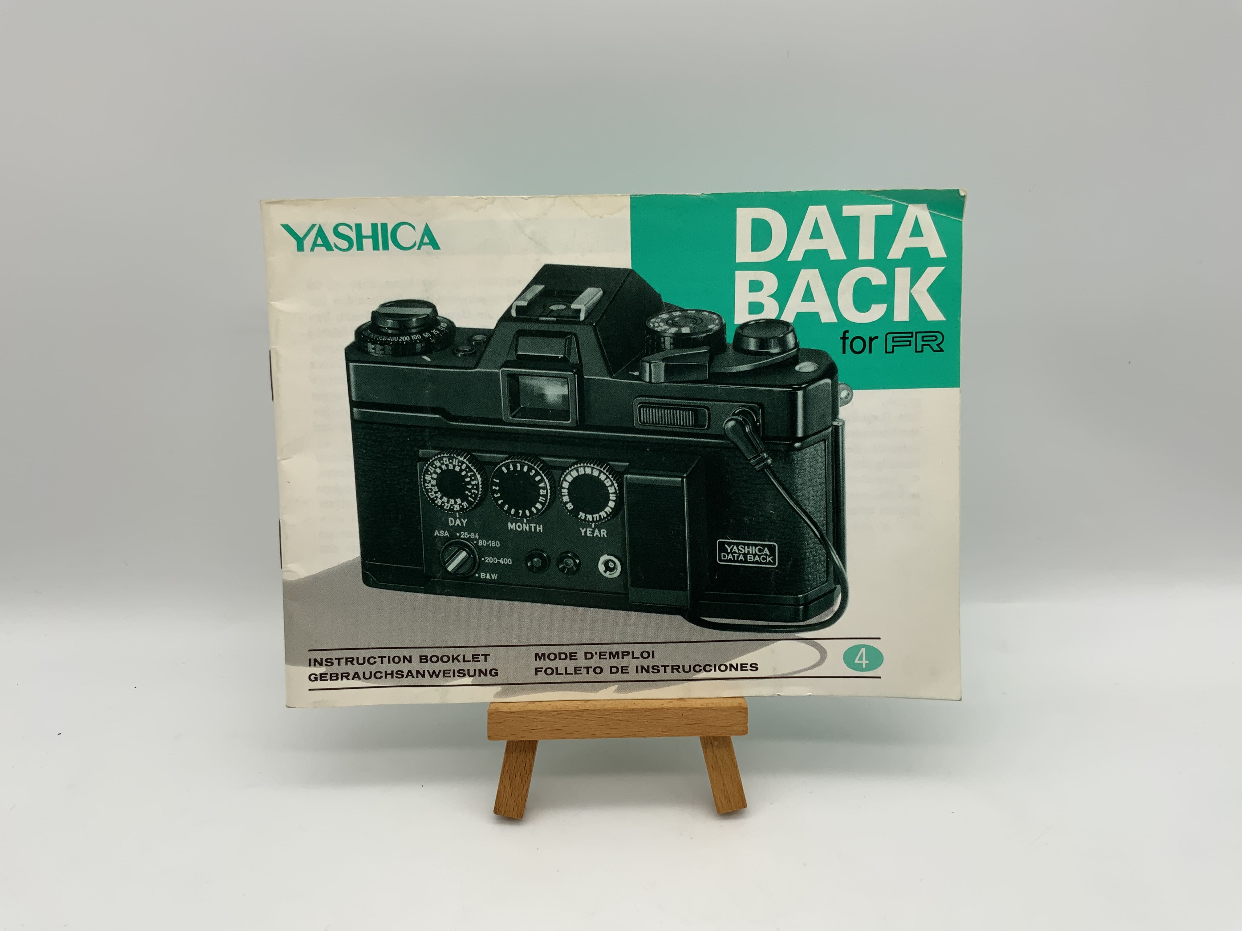 Yashica Data Back for FR User Manual Instruction German