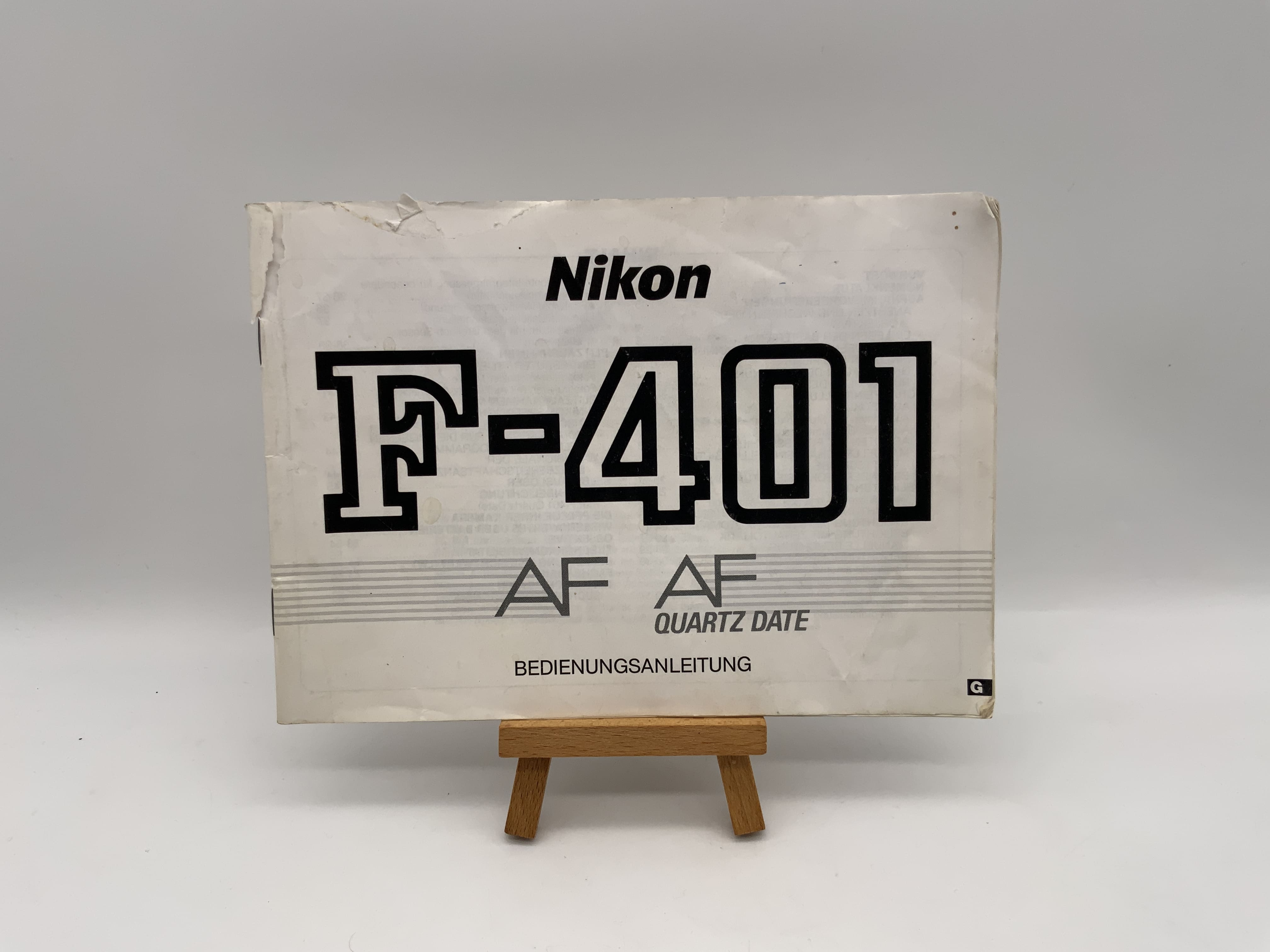 Nikon F-401 AF Quartz Date User Manual (German)