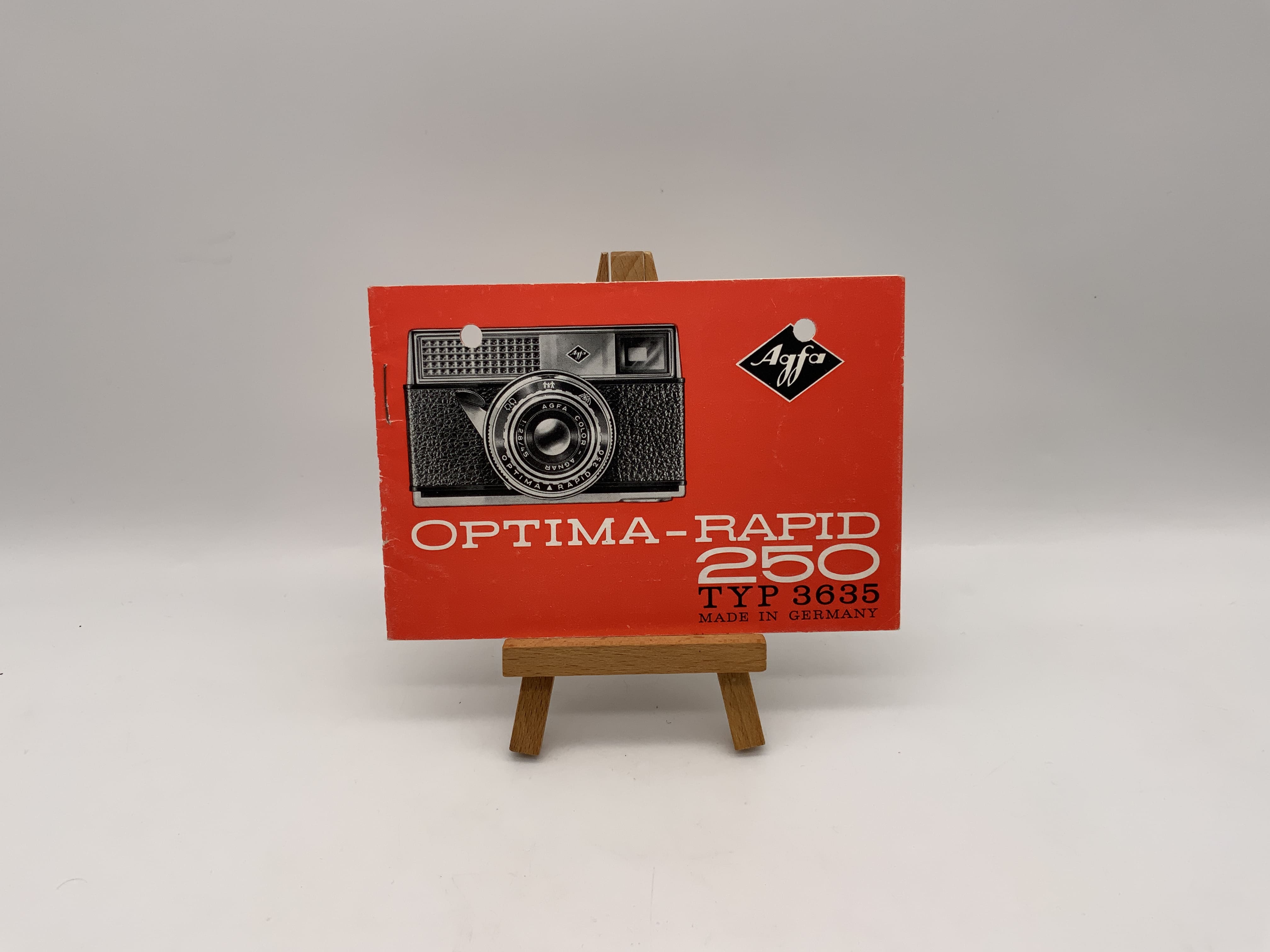 Agfa Optima Rapid 250 Type 3635 Operating Instructions German