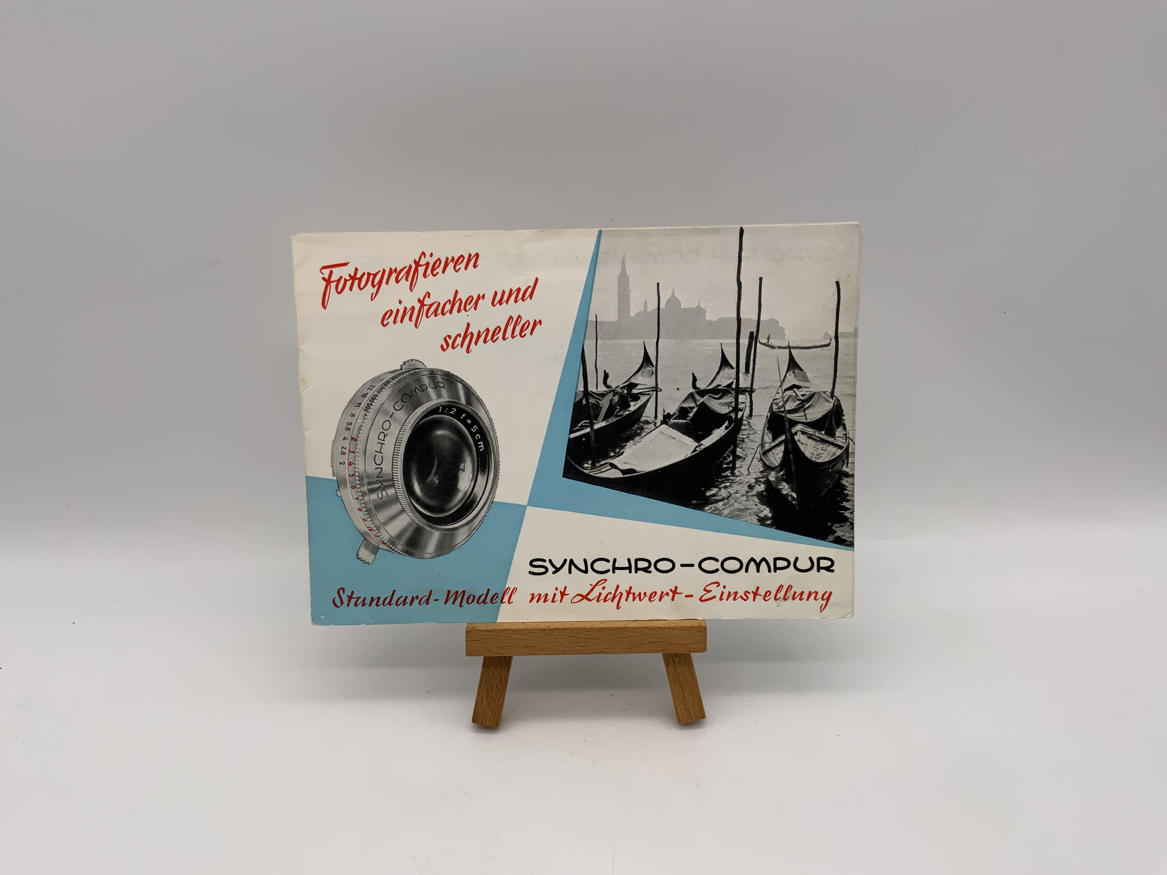 Synchro Compur Standard model with light value settings brochure German