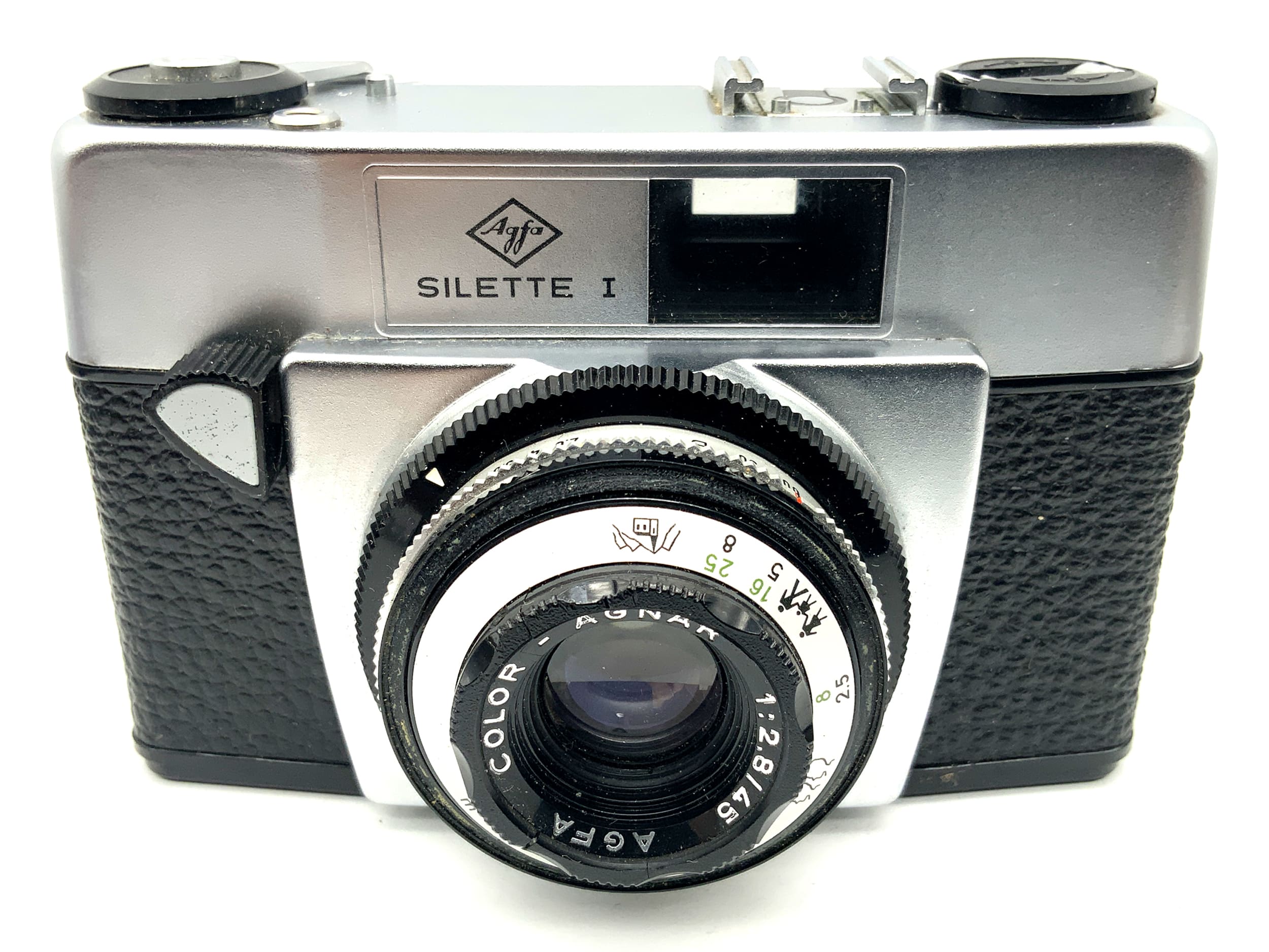 Agfa Silette I viewfinder camera with Color-Agnar 1:2.8/45 compact camera analog camera