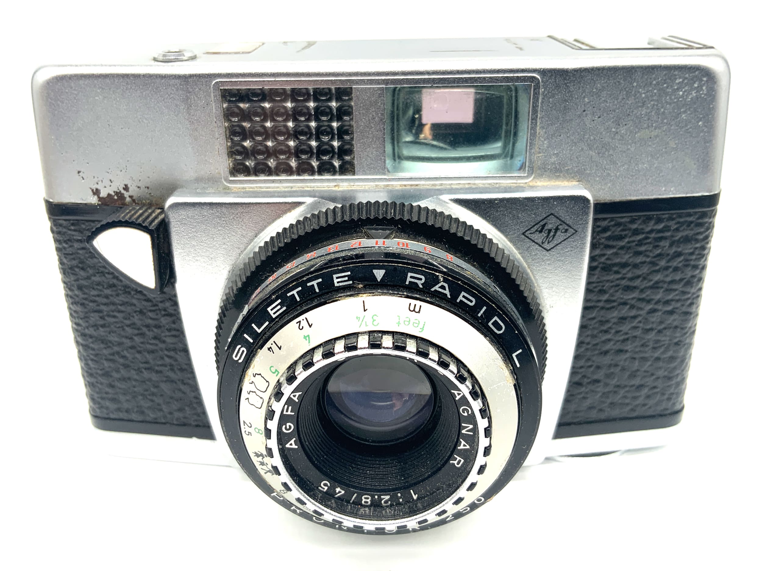 Agfa Silette-Rapid L Sucherkamera mit Color-Agnar 45mm 1:2.8 Prontor 250