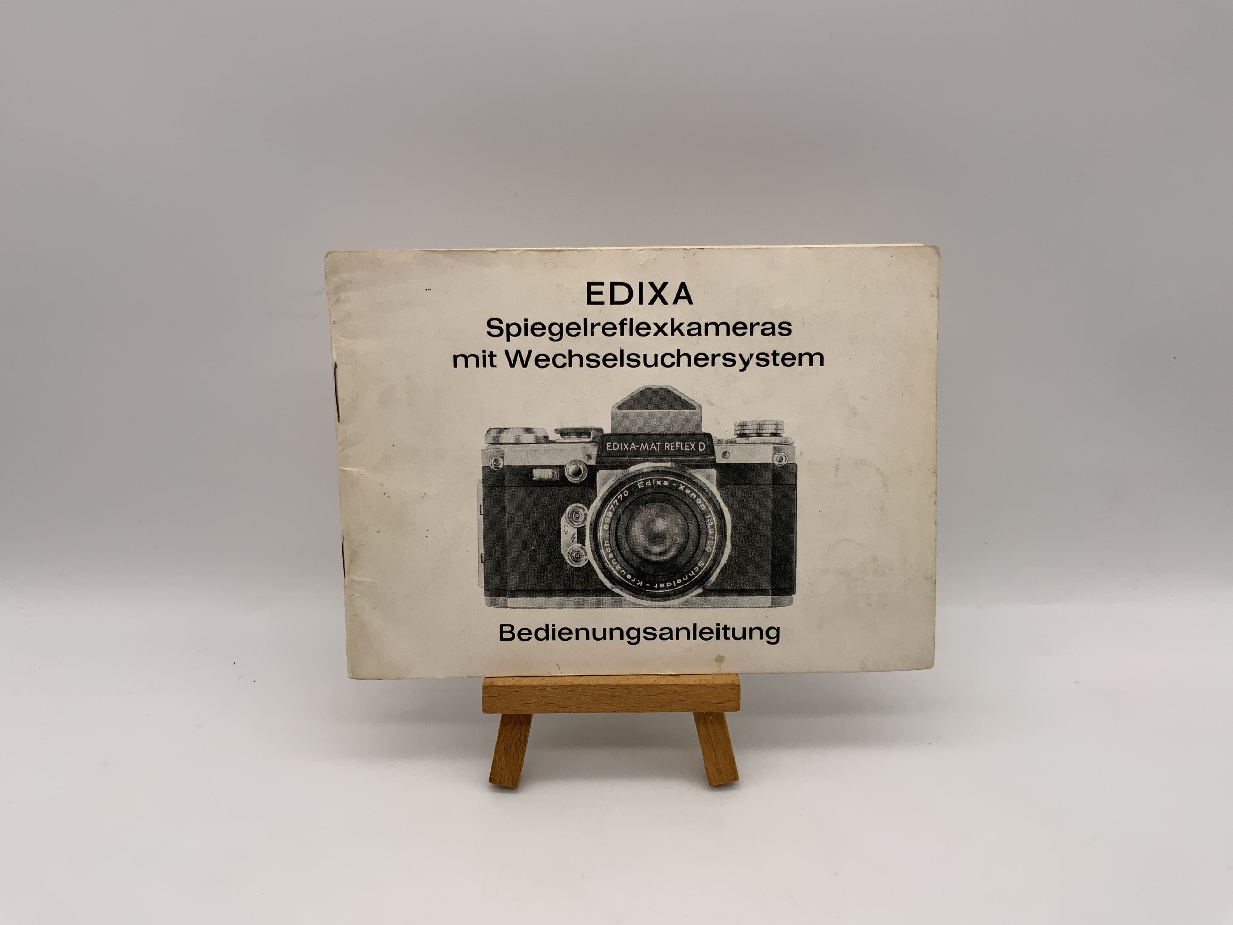 Edixa SLR cameras with interchangeable viewfinder system User manual German