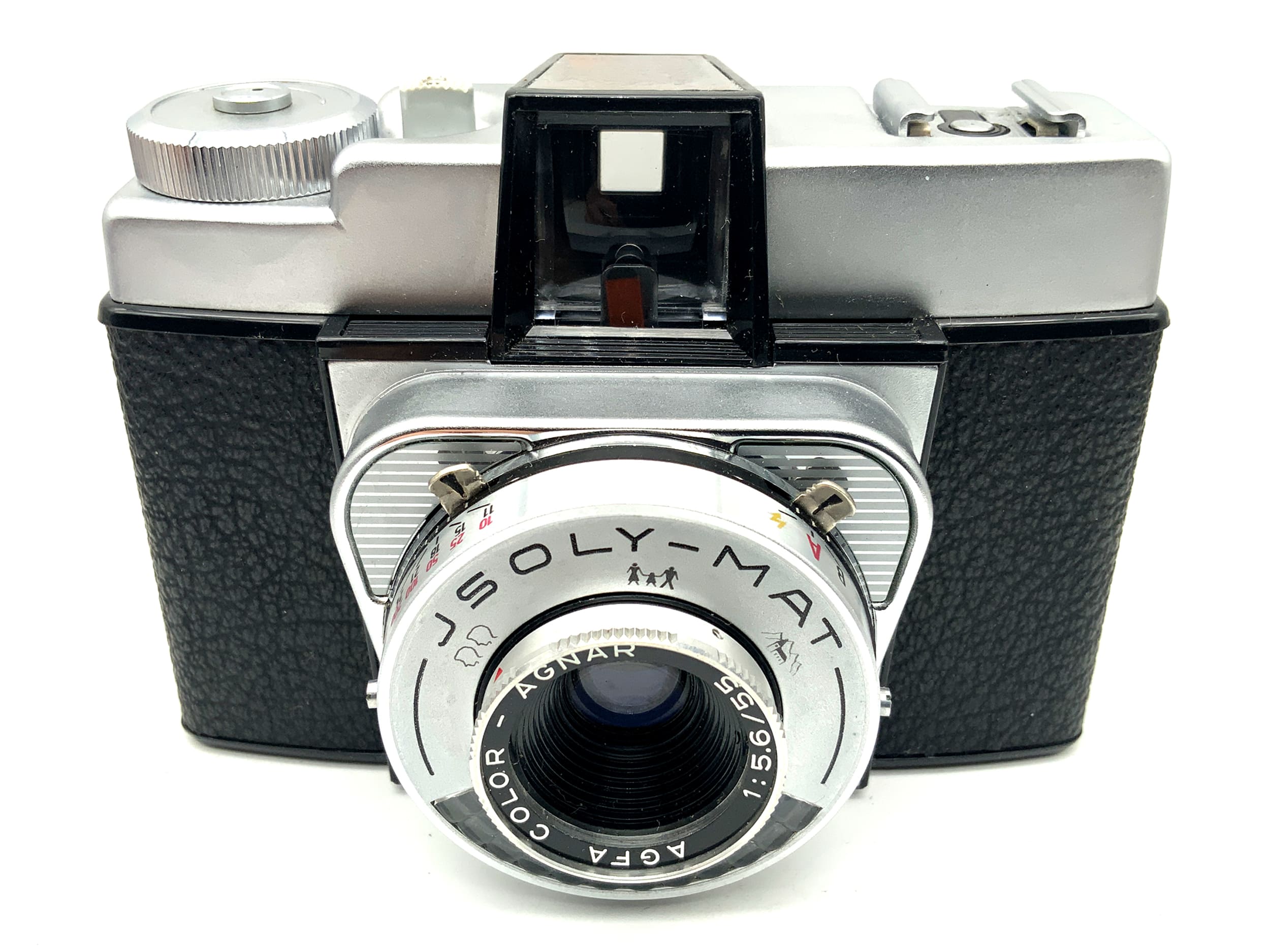 Agfa Isoly-Mat viewfinder camera with Color-Agnar 1:5.6/55 compact camera analog camera