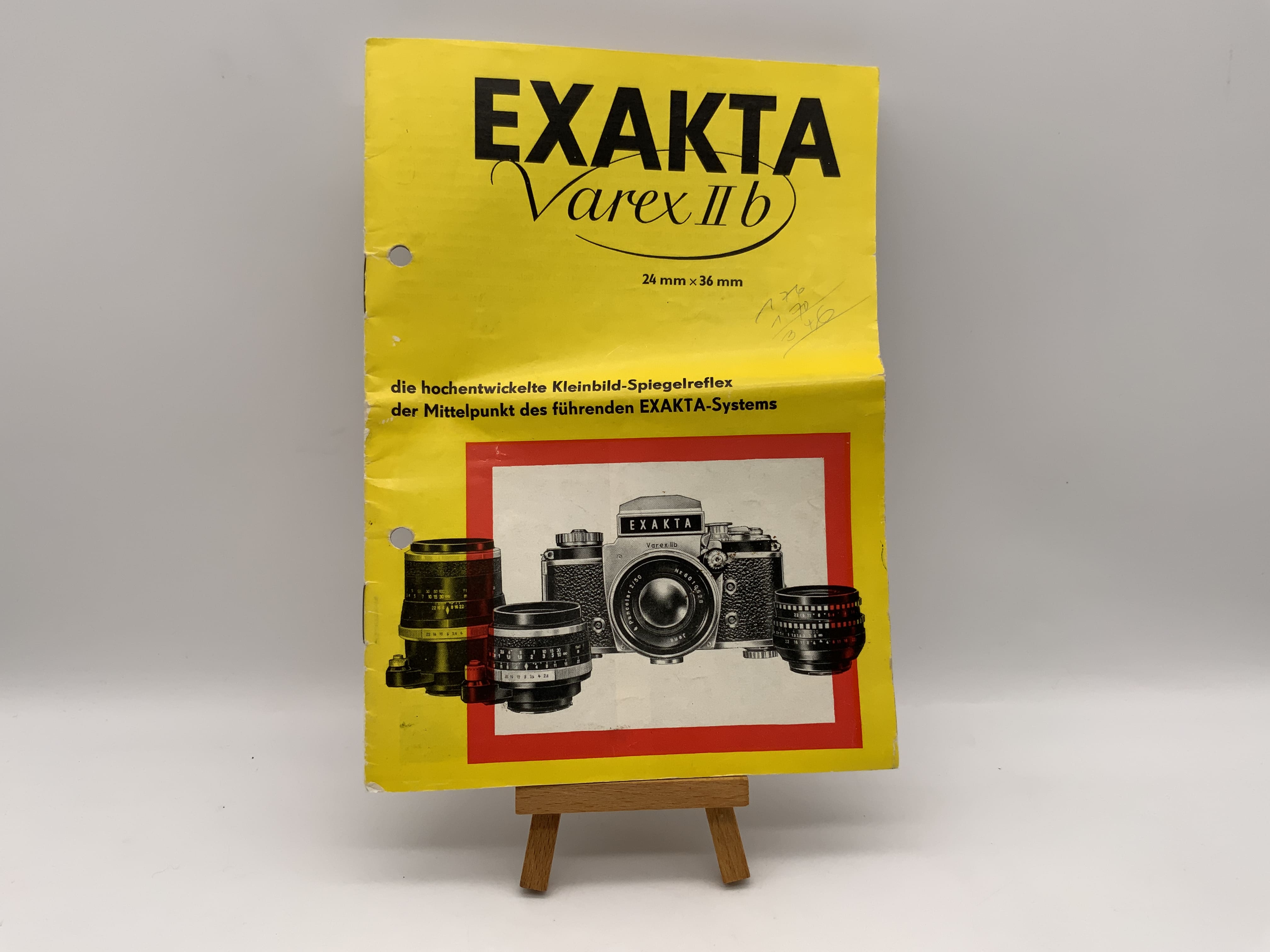Exakta Varex IIb 24x36mm brochure (German)