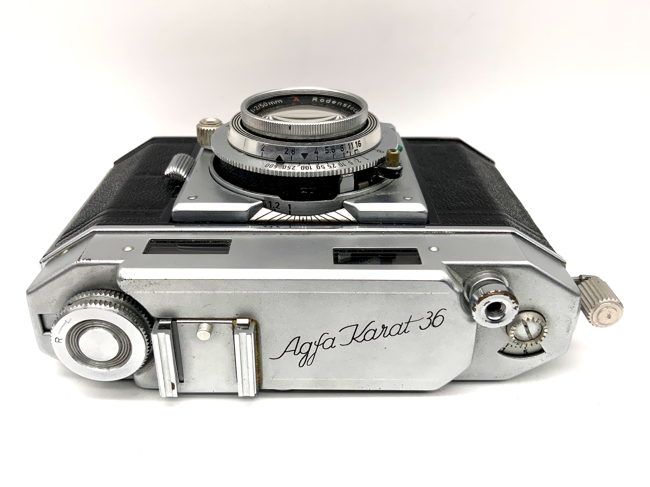 Agfa Karat 36 viewfinder camera Rodenstock Karat-Heligon f:2/ 50mm A Synchro Compur
