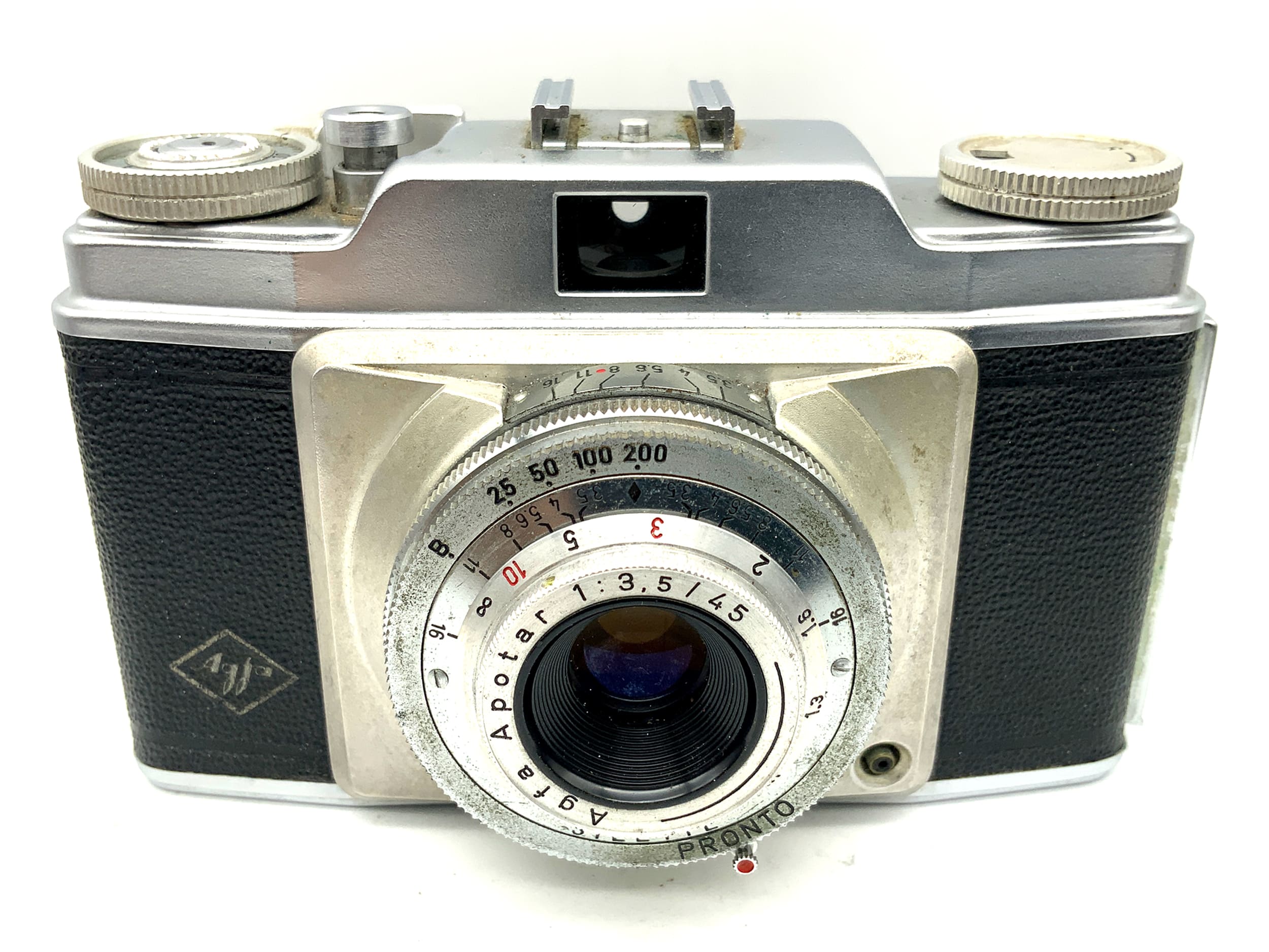 Agfa Silette viewfinder camera with Apotar 1:3.5/45 Pronto compact camera analog camera