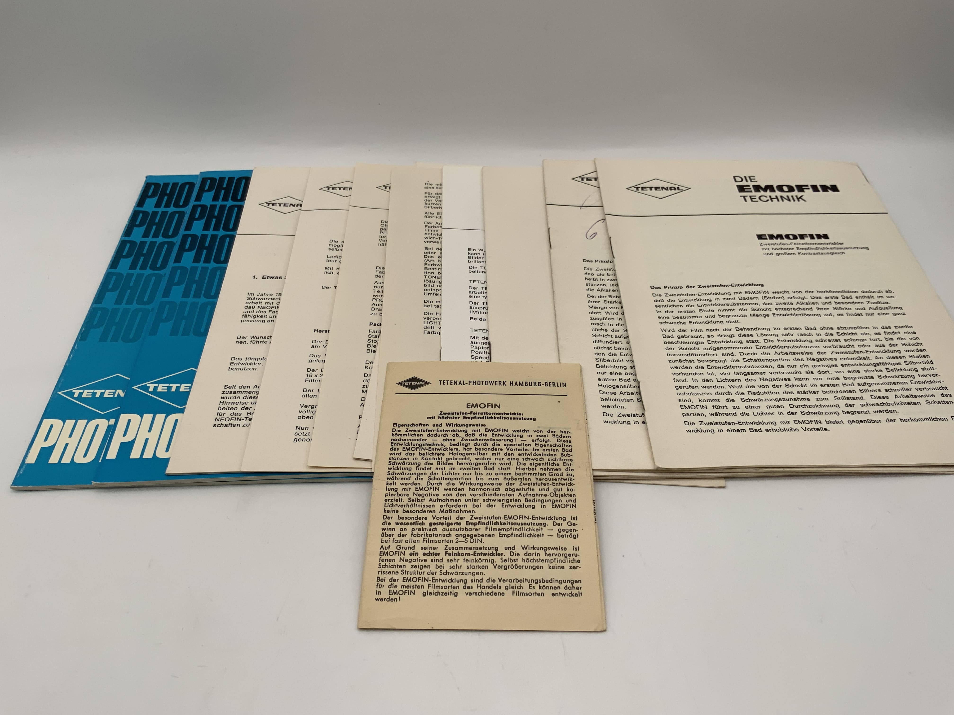Tetenal Film Development, Film Technology, Filters, etc. Collection of Manuals (German)