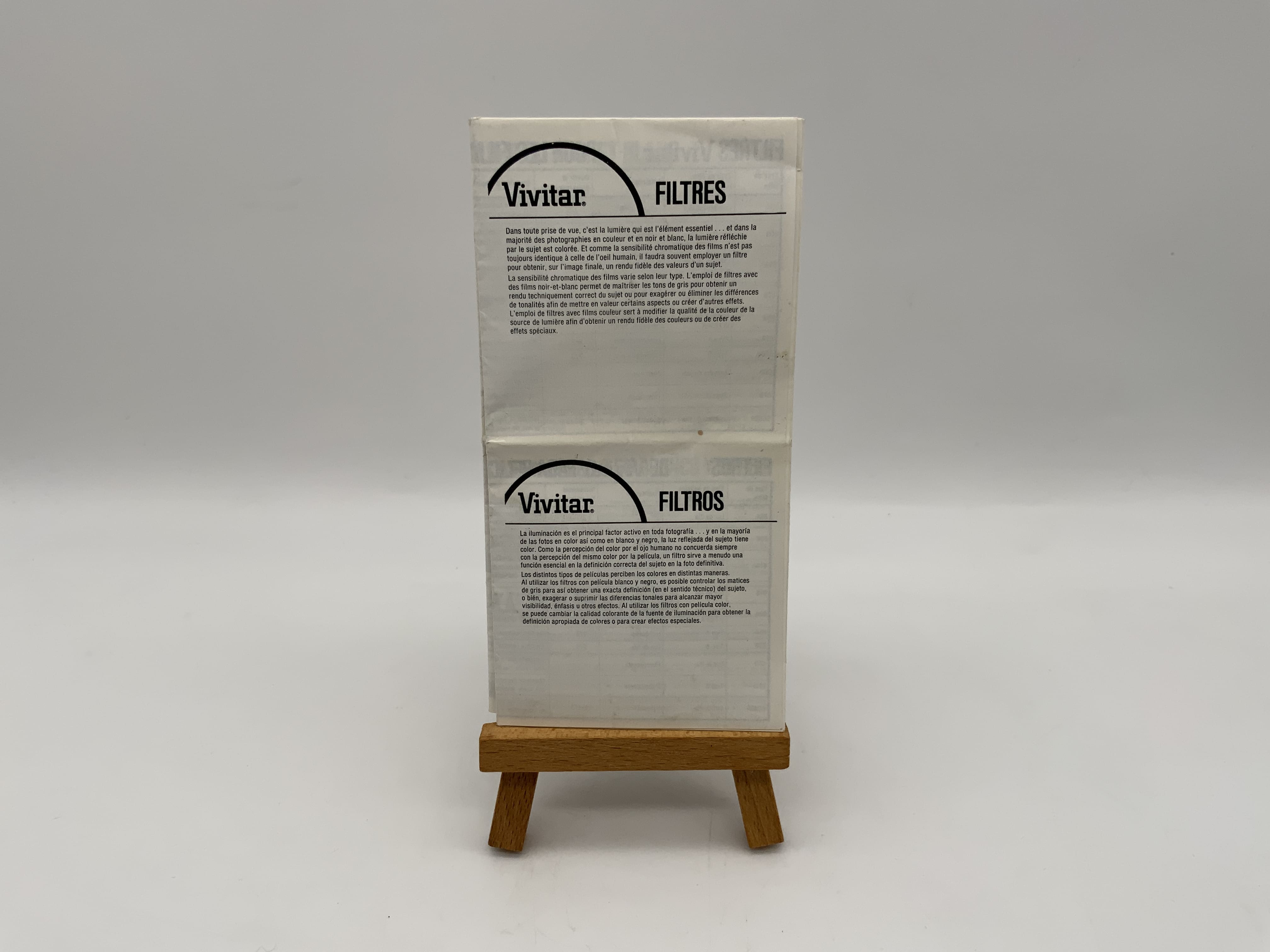 Vivitar Filter Instructions for Use (German)