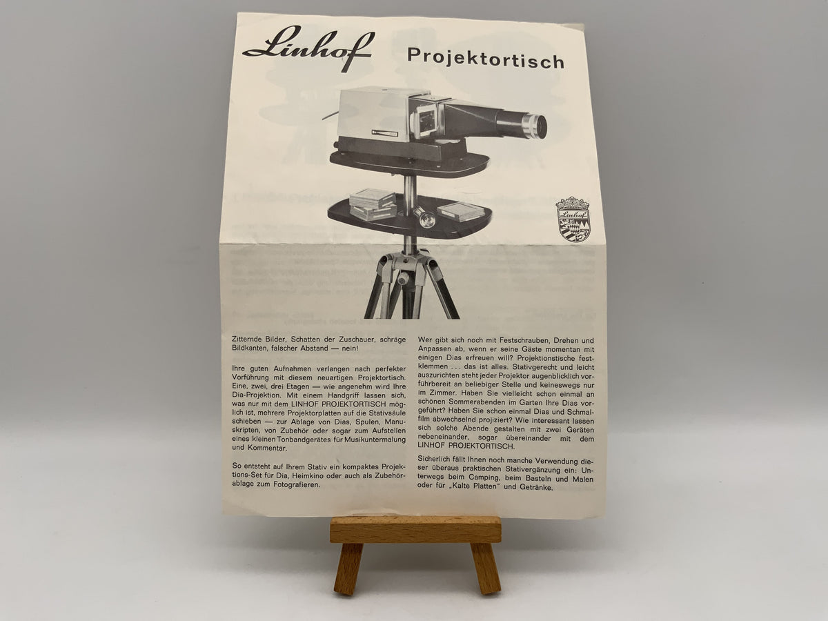 Linhof Projector User Manual Operating Instructions German