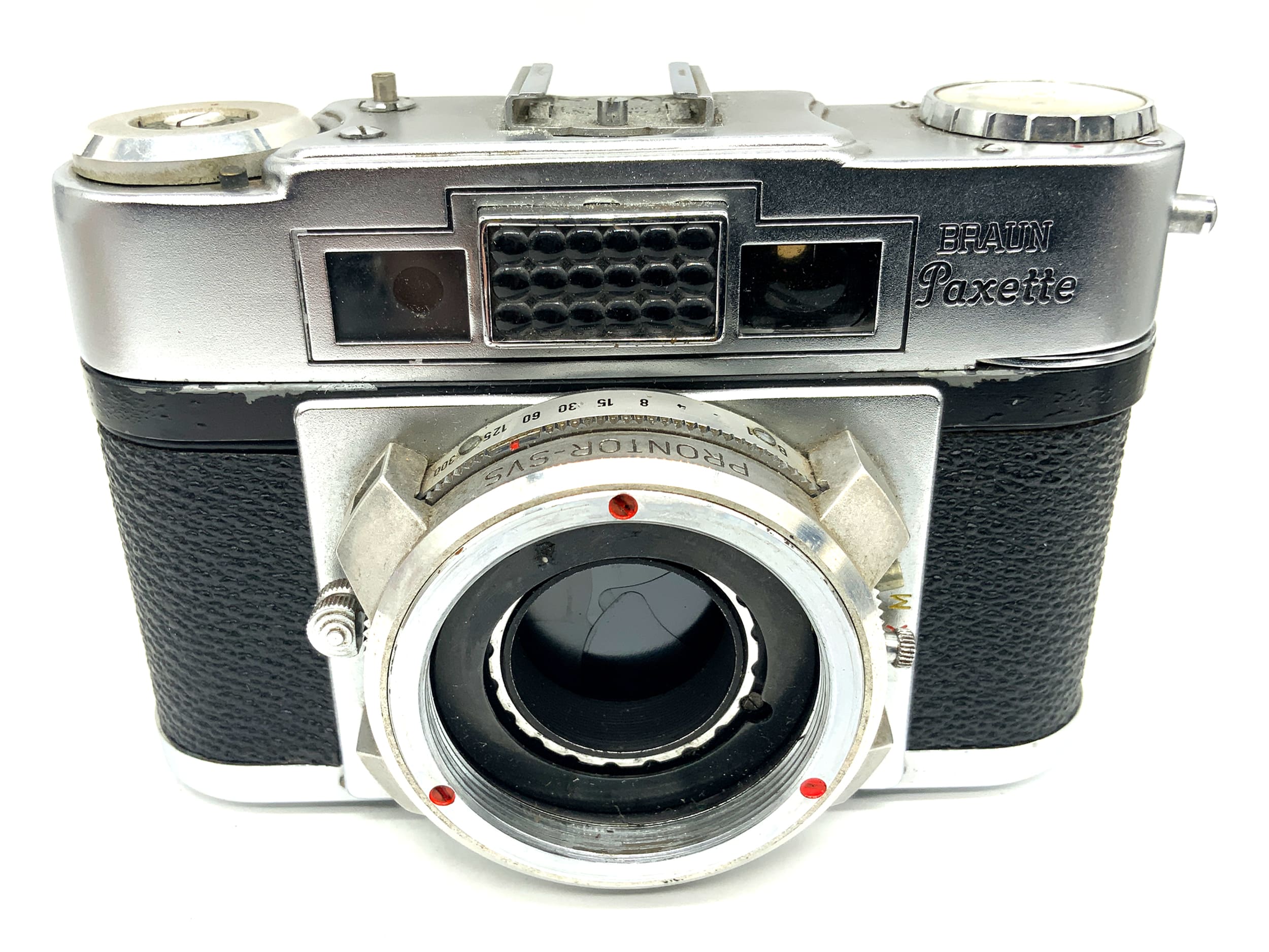 Braun Paxette Super II B Sucherkamera mit M39 Prontor-SVS Analogkamera