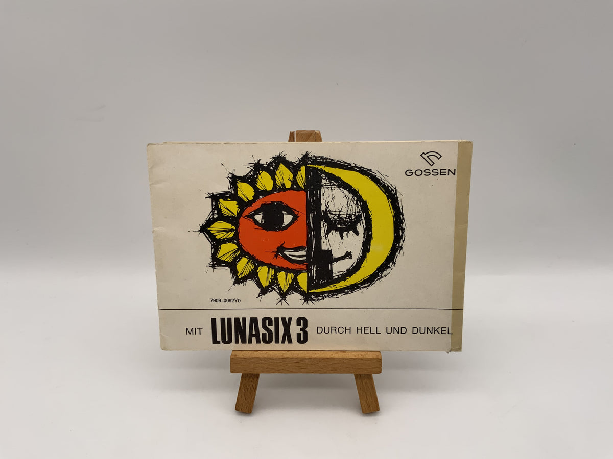 Gossen Lunasix 3 through light and dark user manual German