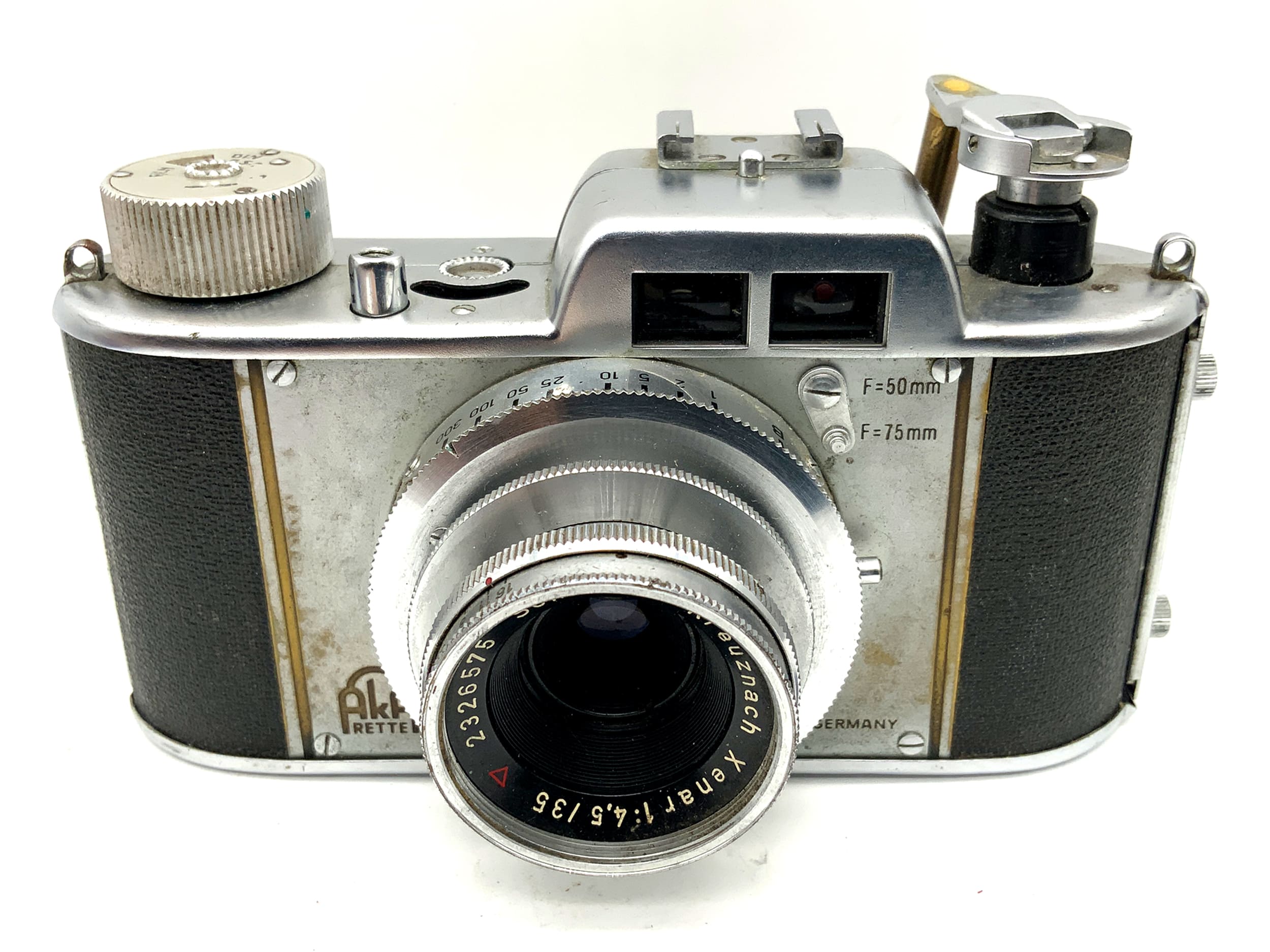 AkA Rette viewfinder camera with Schneider Kreuznach Xenar 1:4.5/35 analog camera