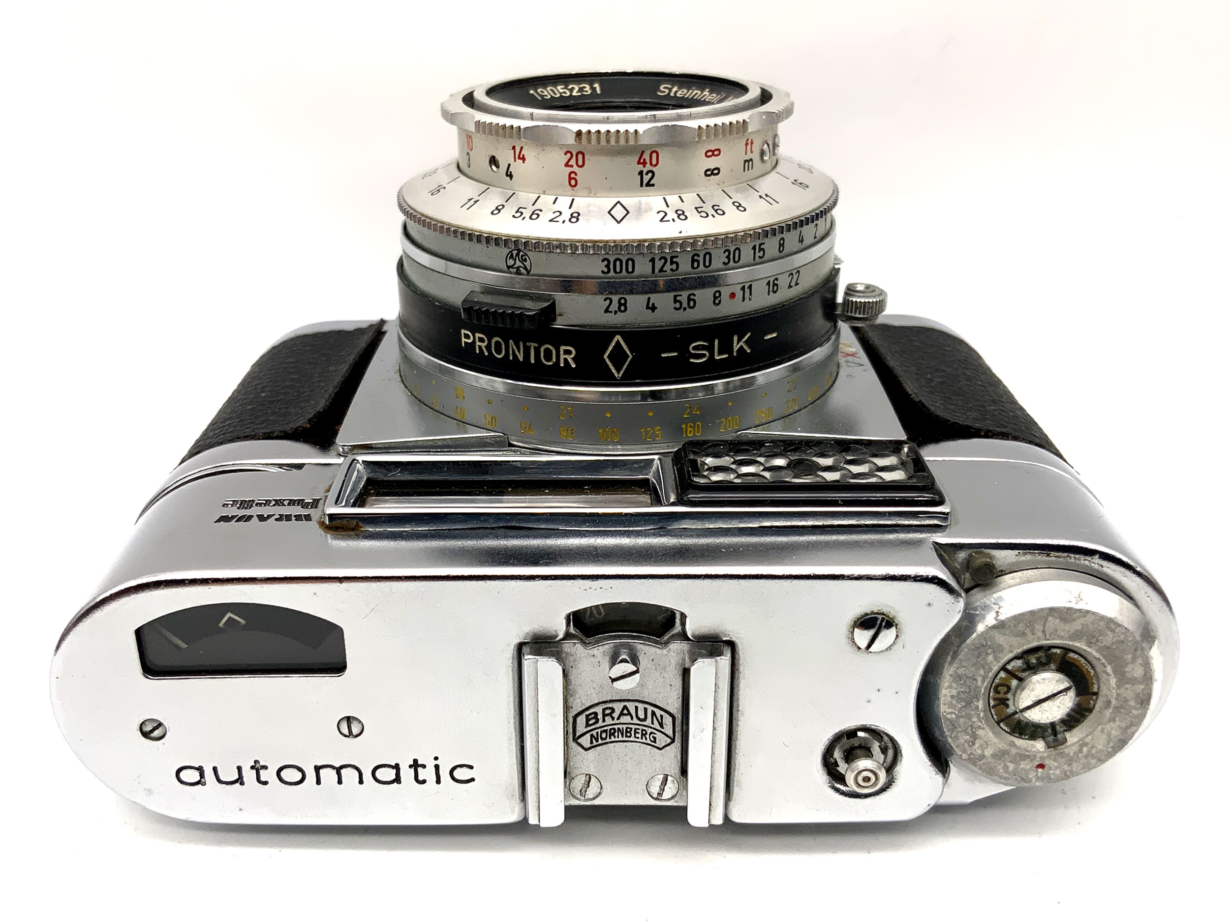 Braun Paxette automatic viewfinder camera Steinheil Cassarit 1:2.8/50mm !Light meter defective!