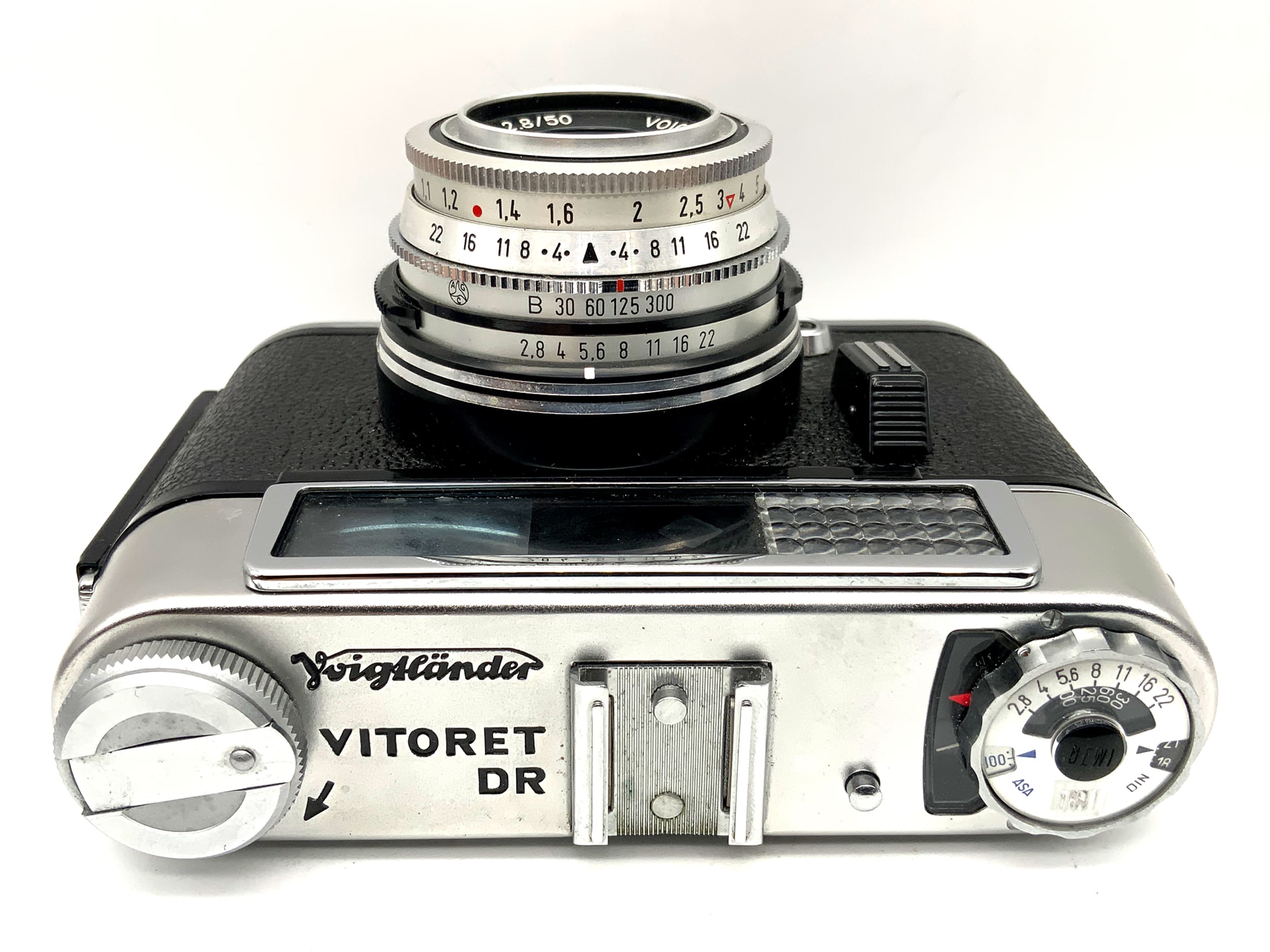 Voigtländer Vitoret DR with Color-Lanthar 2.8/50 Prontor 300 !Light indicator defective!