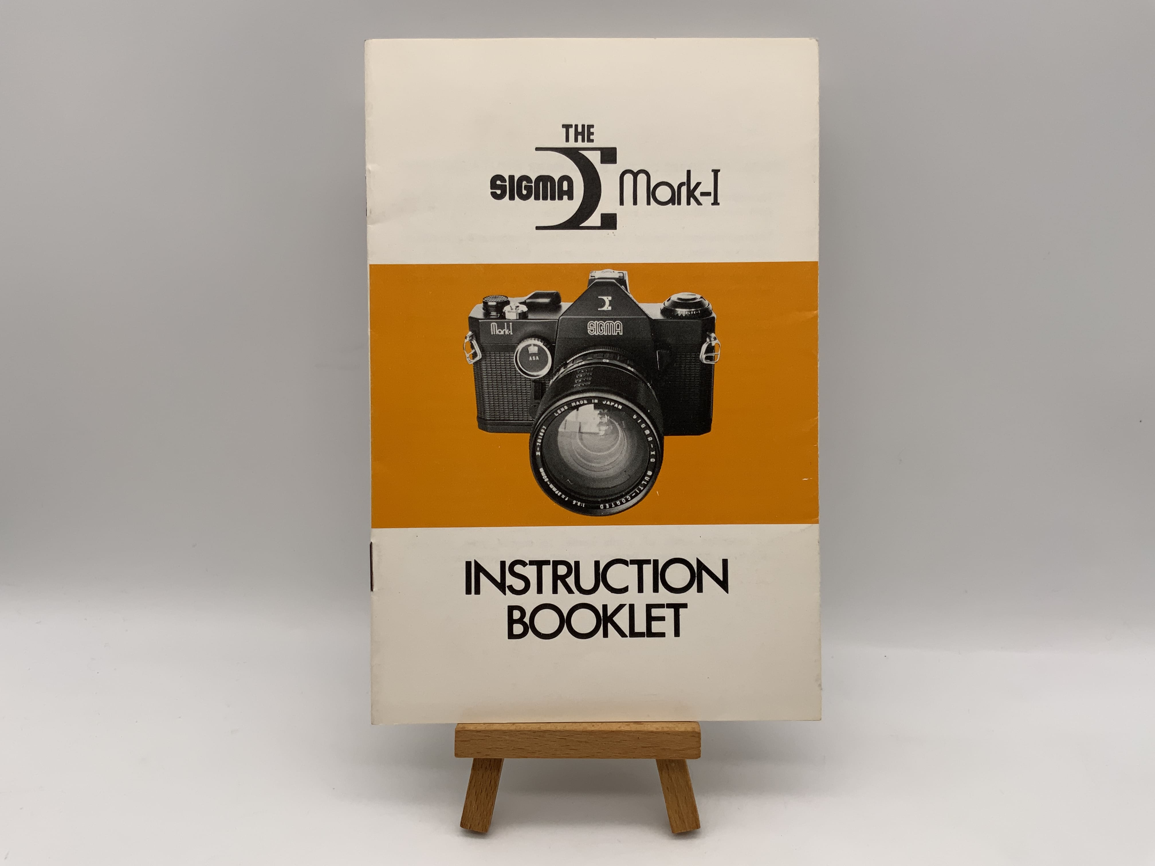 Sigma Mark-I Instruction Booklet Manual (English)