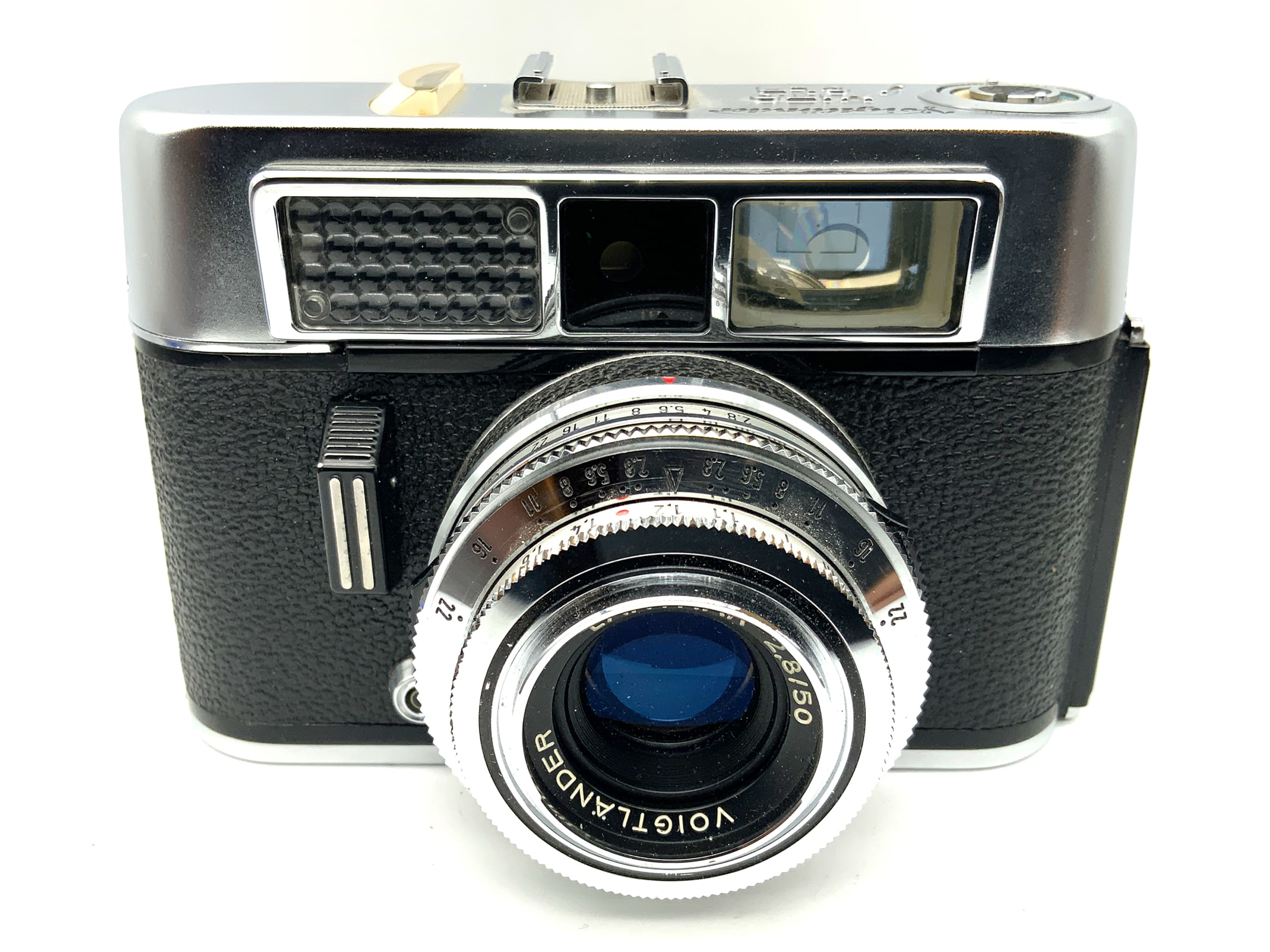 Voigtländer Vito CLR viewfinder camera with Lanthar 2.8/50 Prontor 500 LK light meter defective!