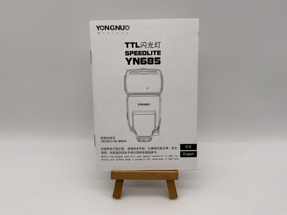 Yongnuo TTL Speedlite YN685 Instruction Manual (English)