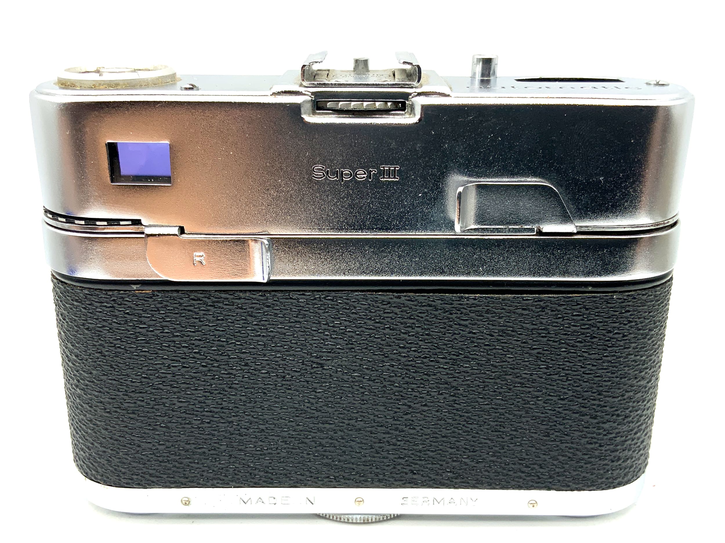 Braun Paxette automatic Super III viewfinder camera with Prontor-SLK! Light meter defective!