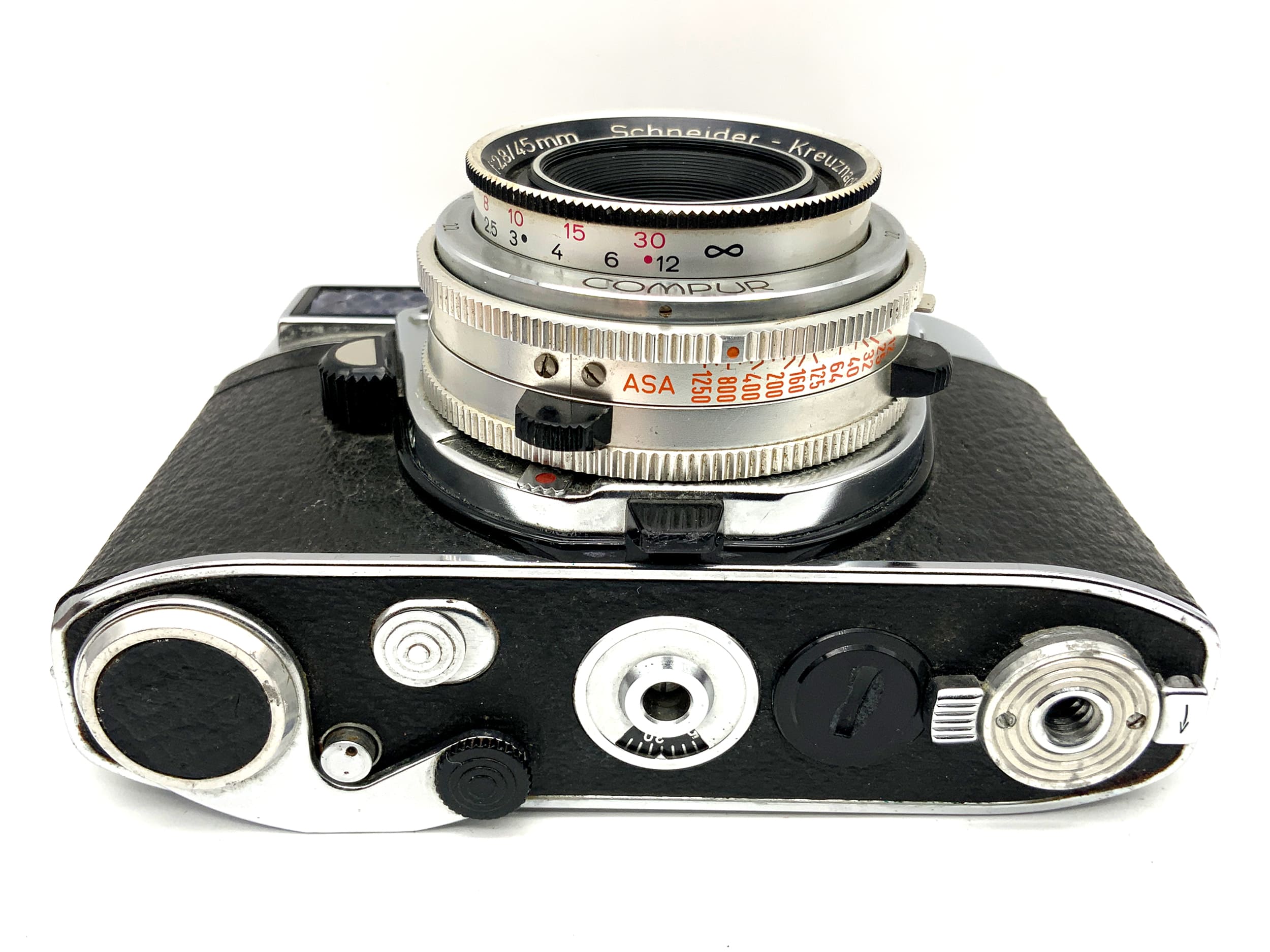 Kodak Retina II F rangefinder camera with Retina Xenar 1:2.8/45mm Compur lens! Light meter defective!
