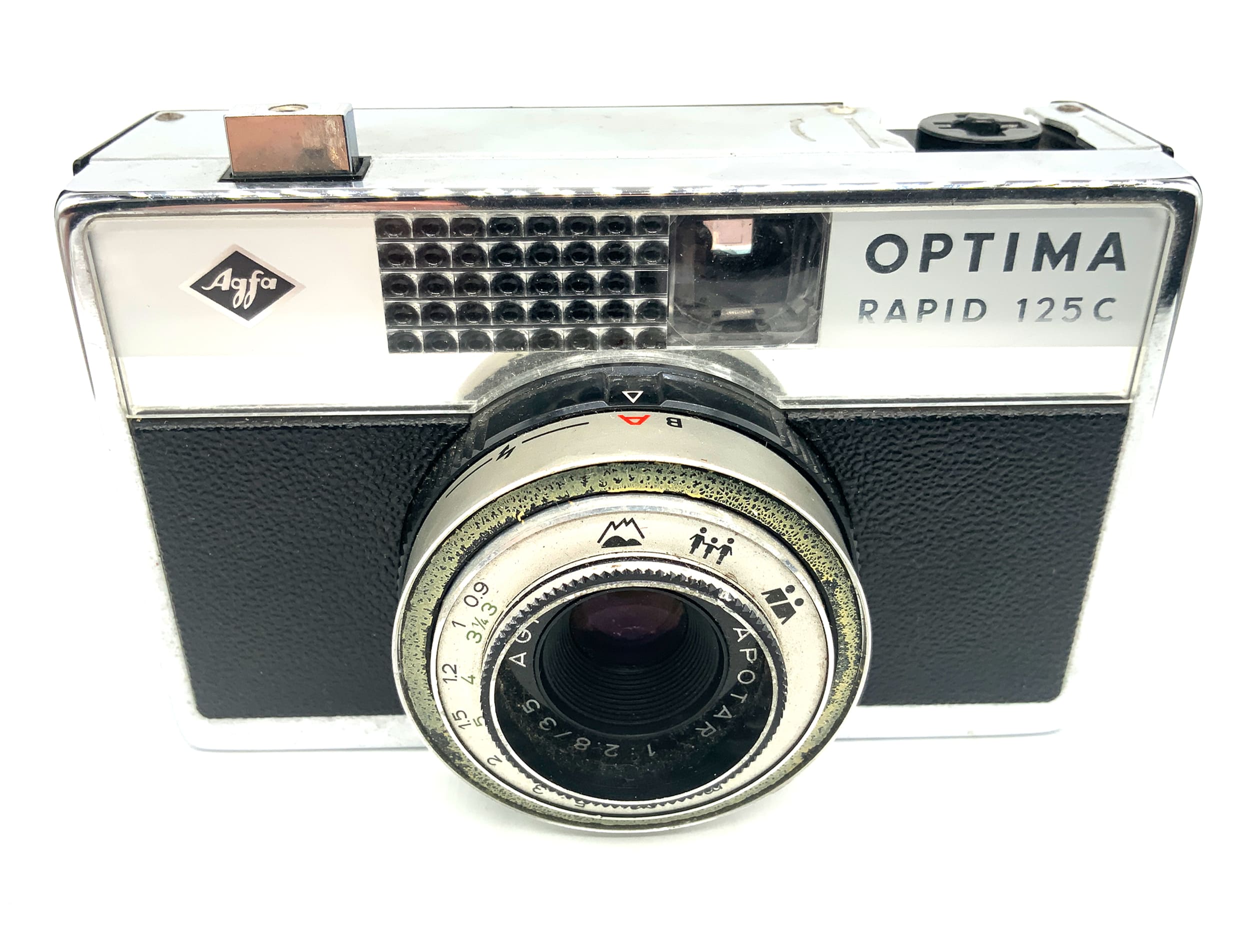 Agfa Optima Rapid 125C Sucherkamera mit Color-Apotar 35mm 1:2.8 Analogkamera