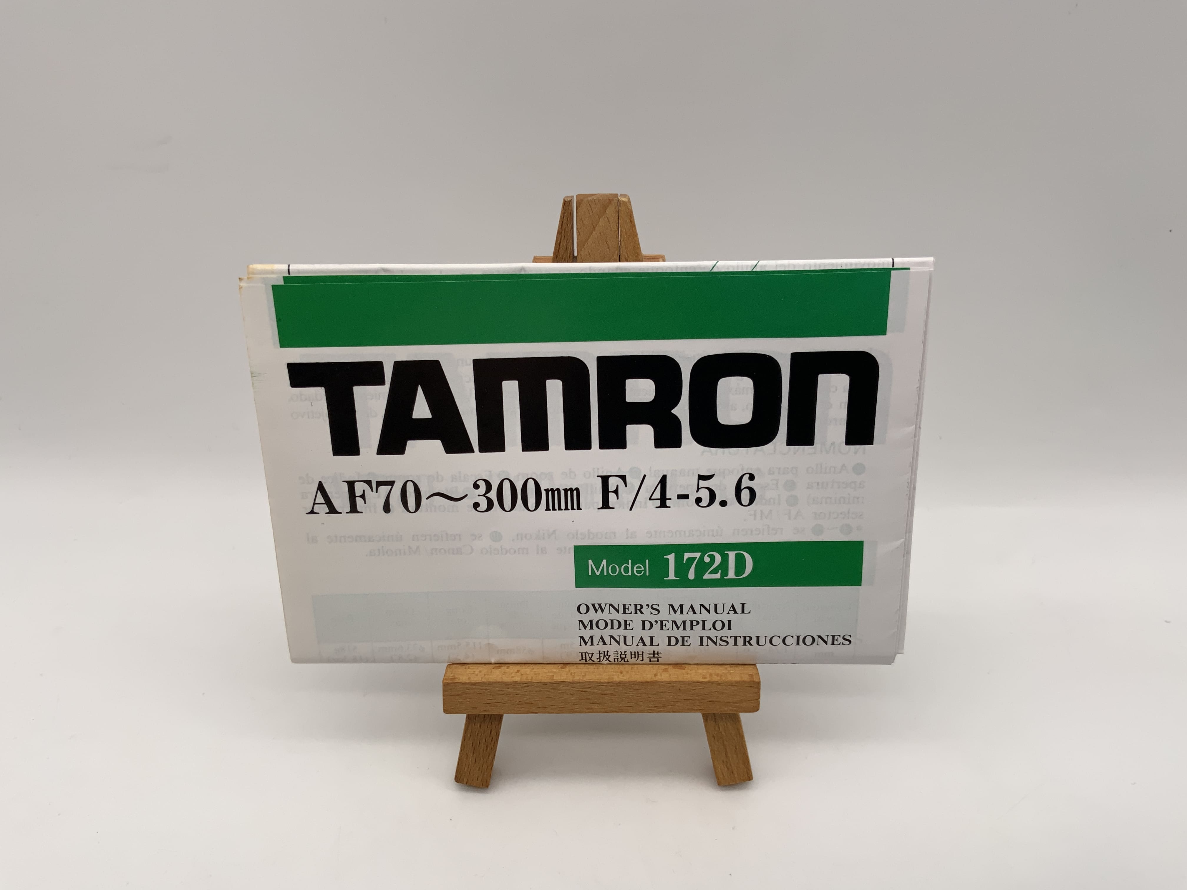 Tamron AF 70-300mm F/4-5.6 User Manual (German)