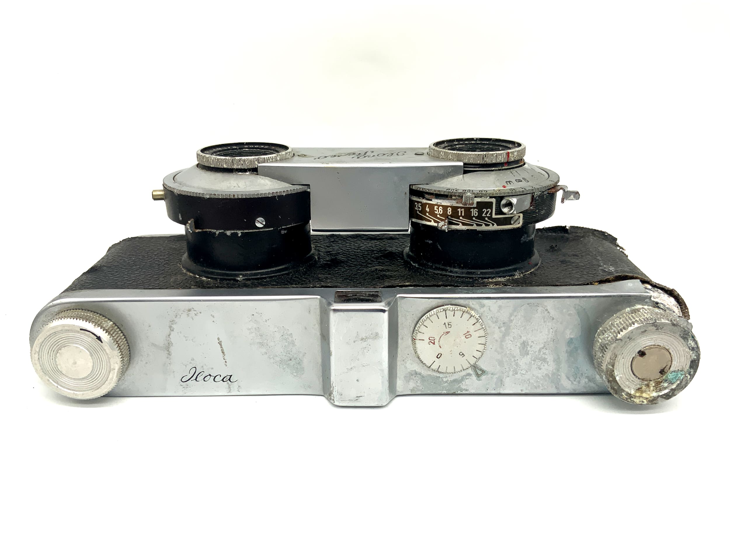 Iloca Iloca Stereo Sucherkamera mit Jlitar 4,5cm 1:3.5 Prontor-S Analogkamera