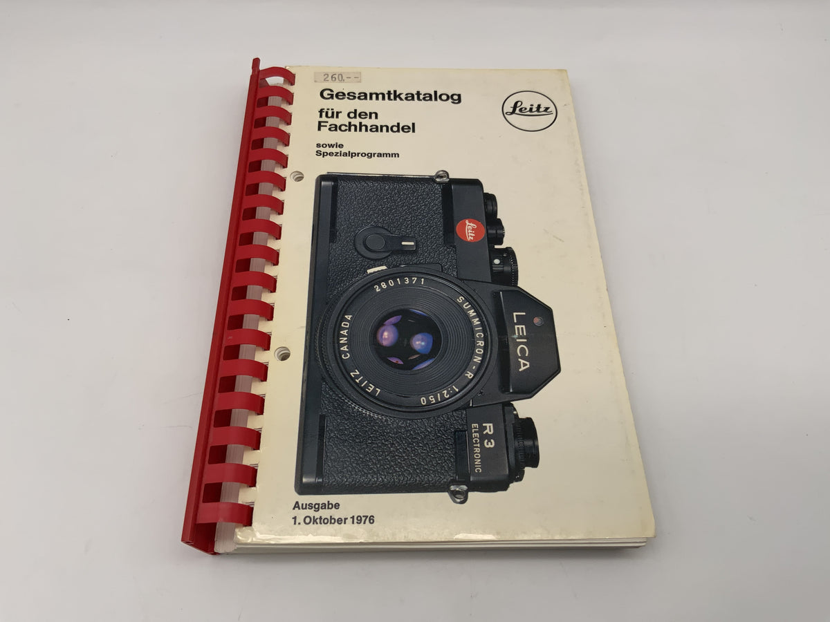 Leitz Complete Catalog for Specialist Retailers 1976 Book German