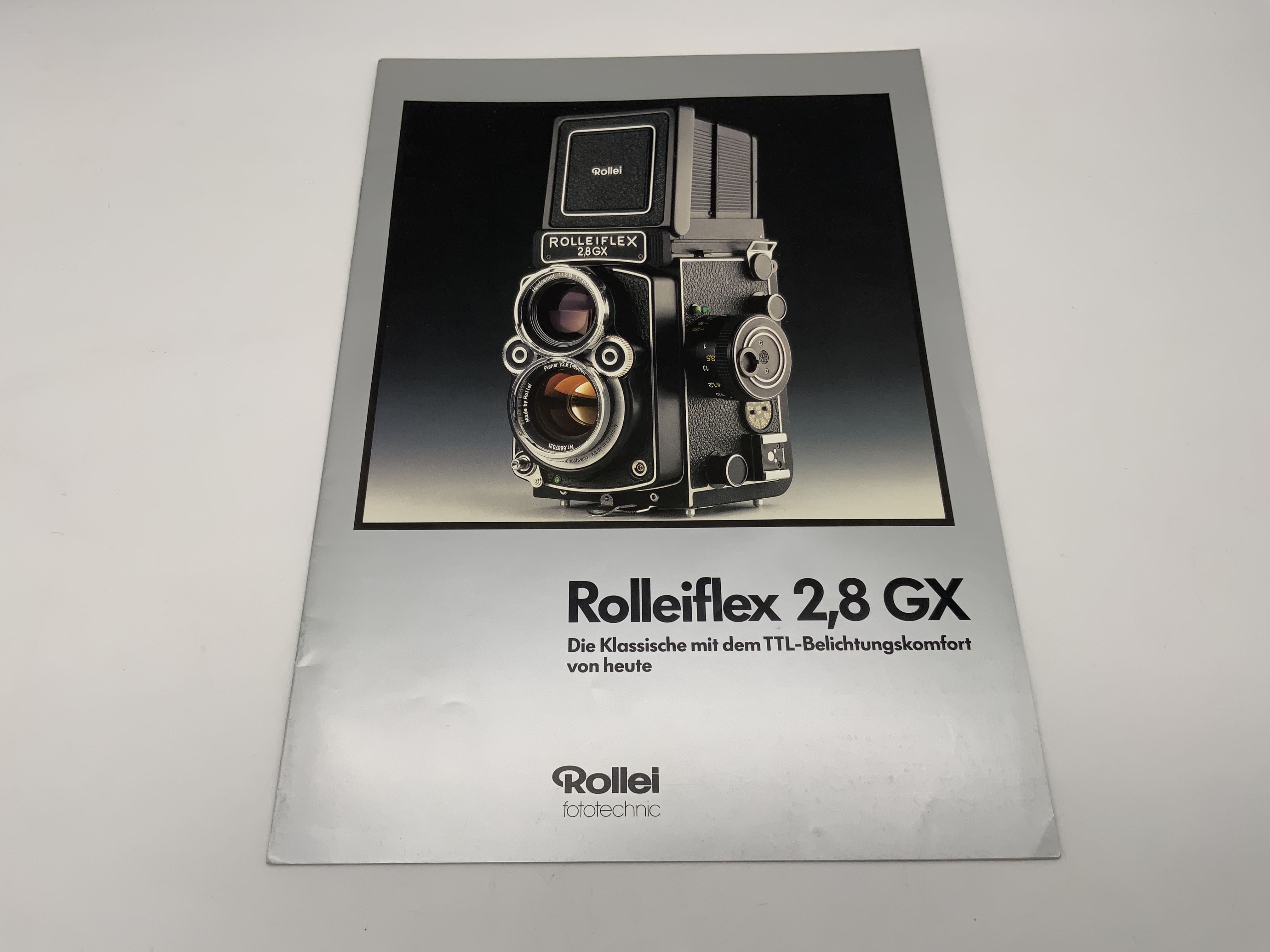 Rollei Rolleiflex 2.8 GX Brochure Magazine Leaflet German