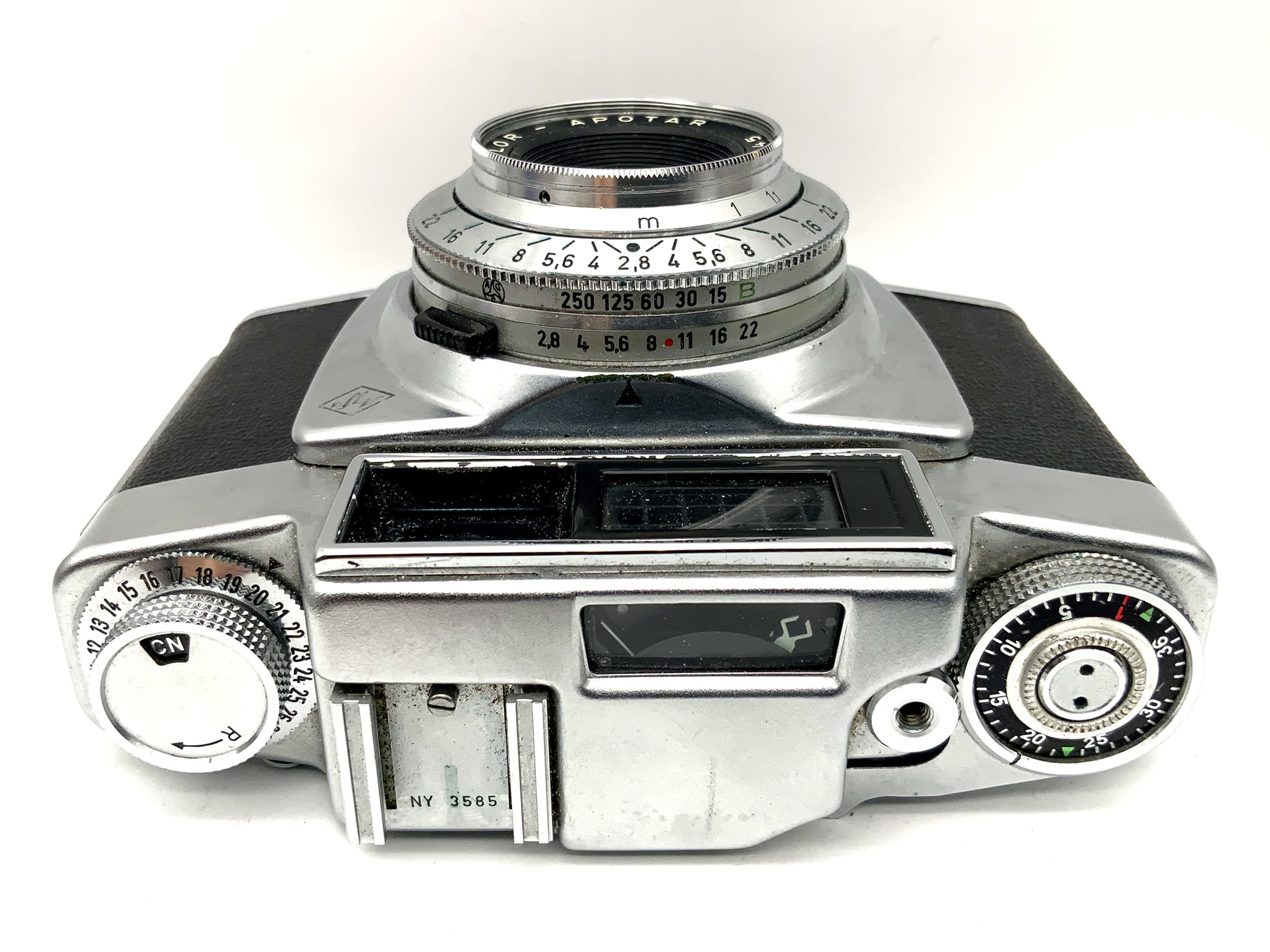 Agfa Silette-LK viewfinder camera with Color-Apotar 1:2.8/45 Pronto-LK lens! Light meter defective!