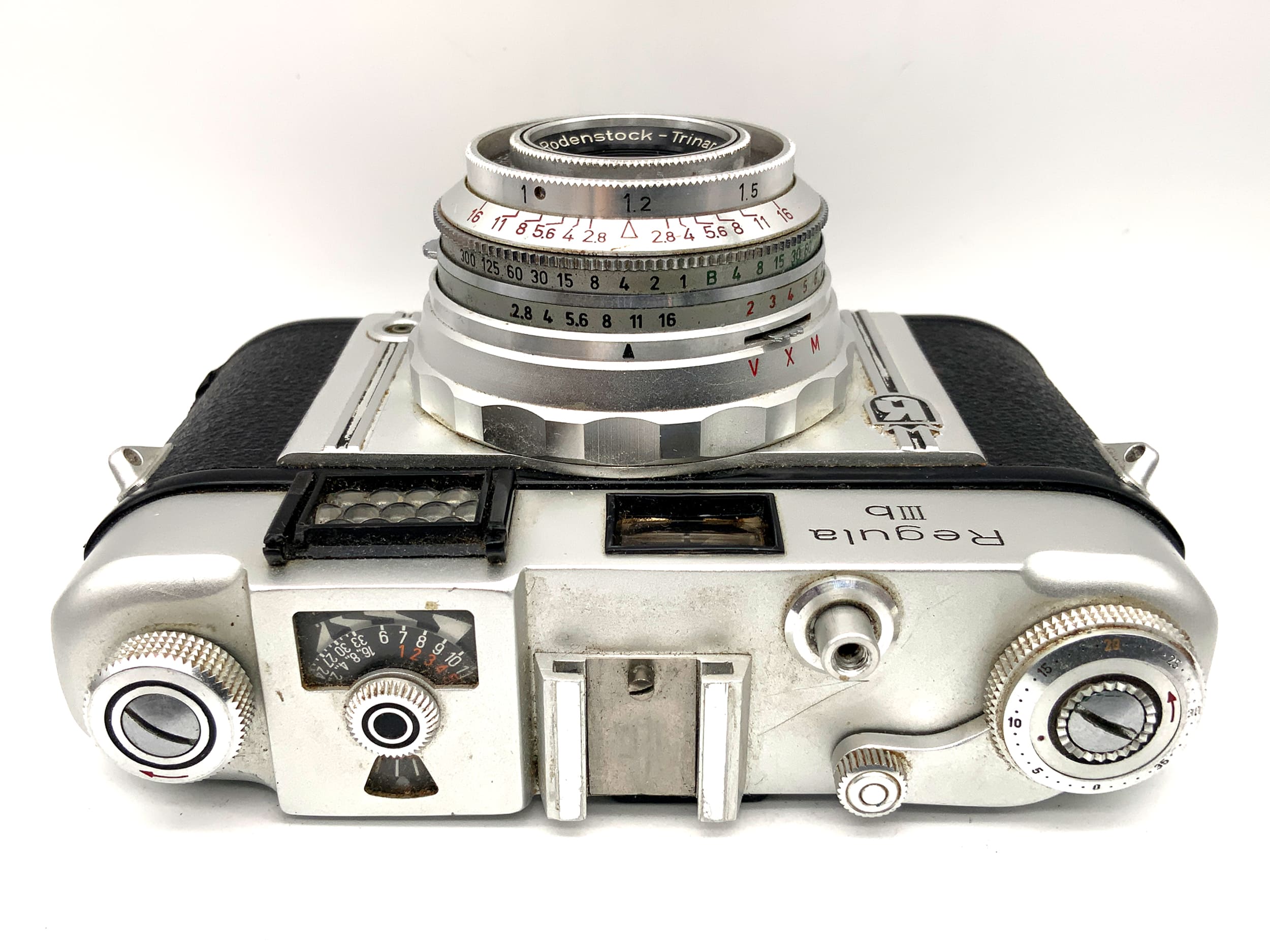 King KG Regula IIIb viewfinder camera with Trinar 1:2.8/45mm Prontor-SVS lens! Light meter defective!