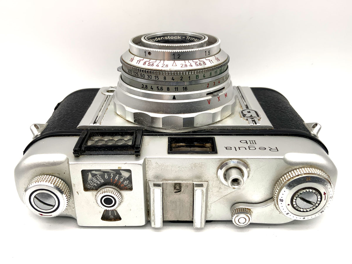 King KG Regula IIIb viewfinder camera with Trinar 1:2.8/45mm Prontor-SVS lens! Light meter defective!