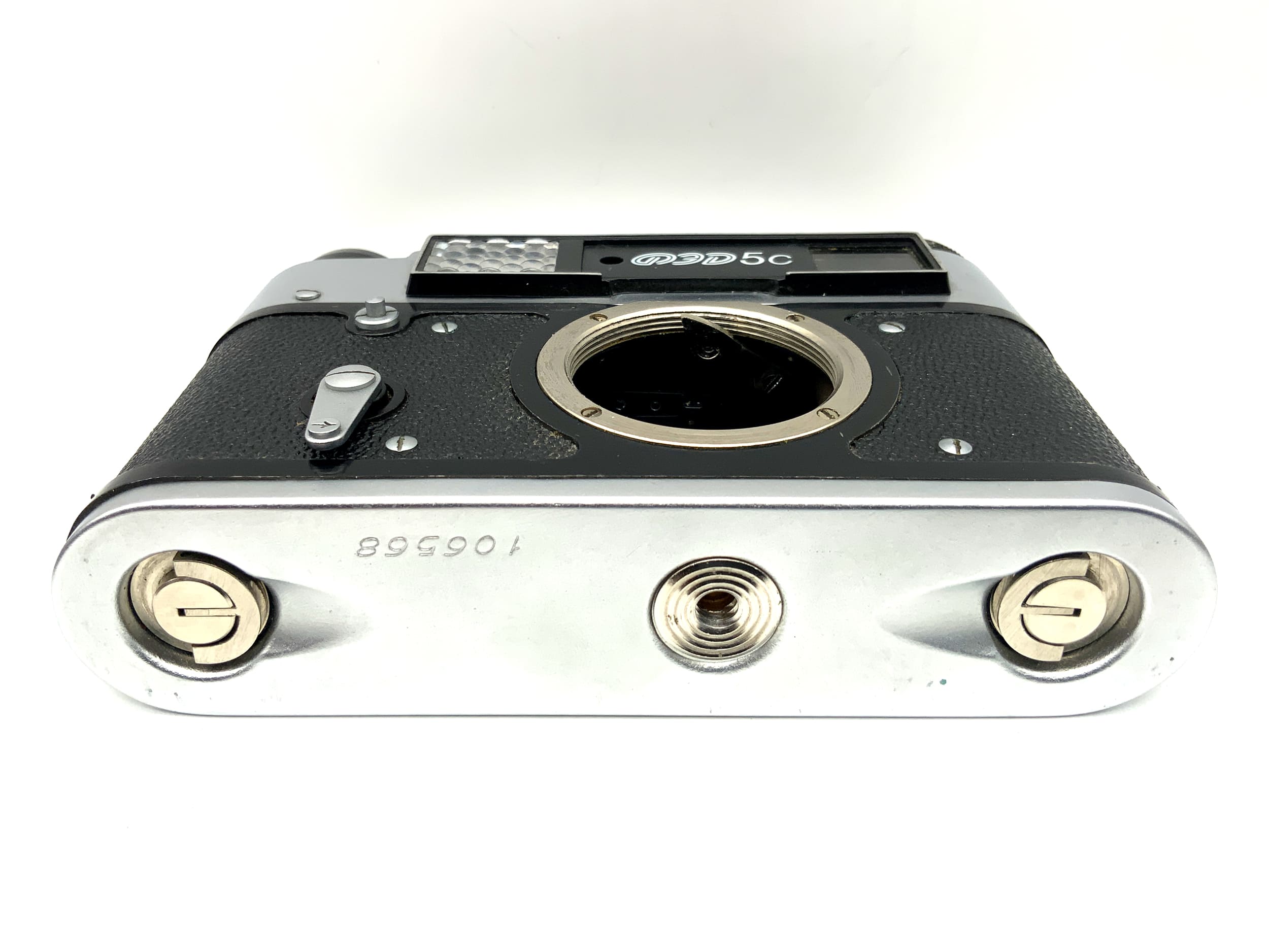 FED 5C viewfinder camera with (M39) compact camera, analog camera! Light meter defective!