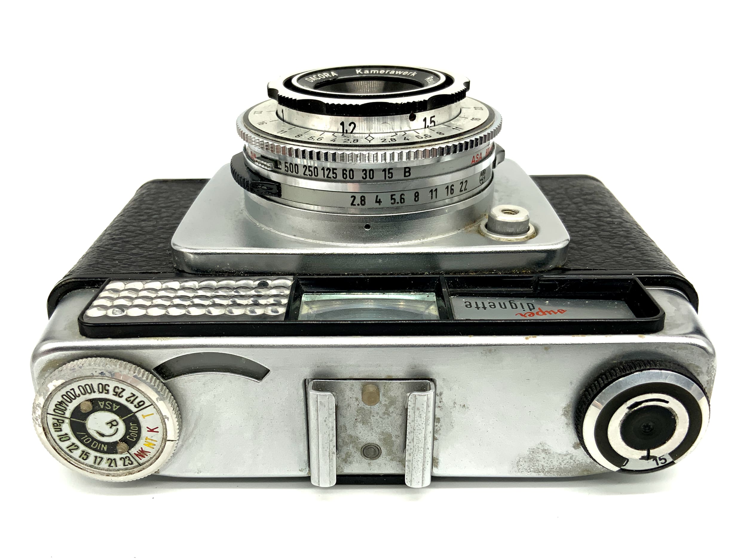Dacora Super Dignette Sucherkamera mit dignar 1:2.8/45mm Pronto-LK Analogkamera