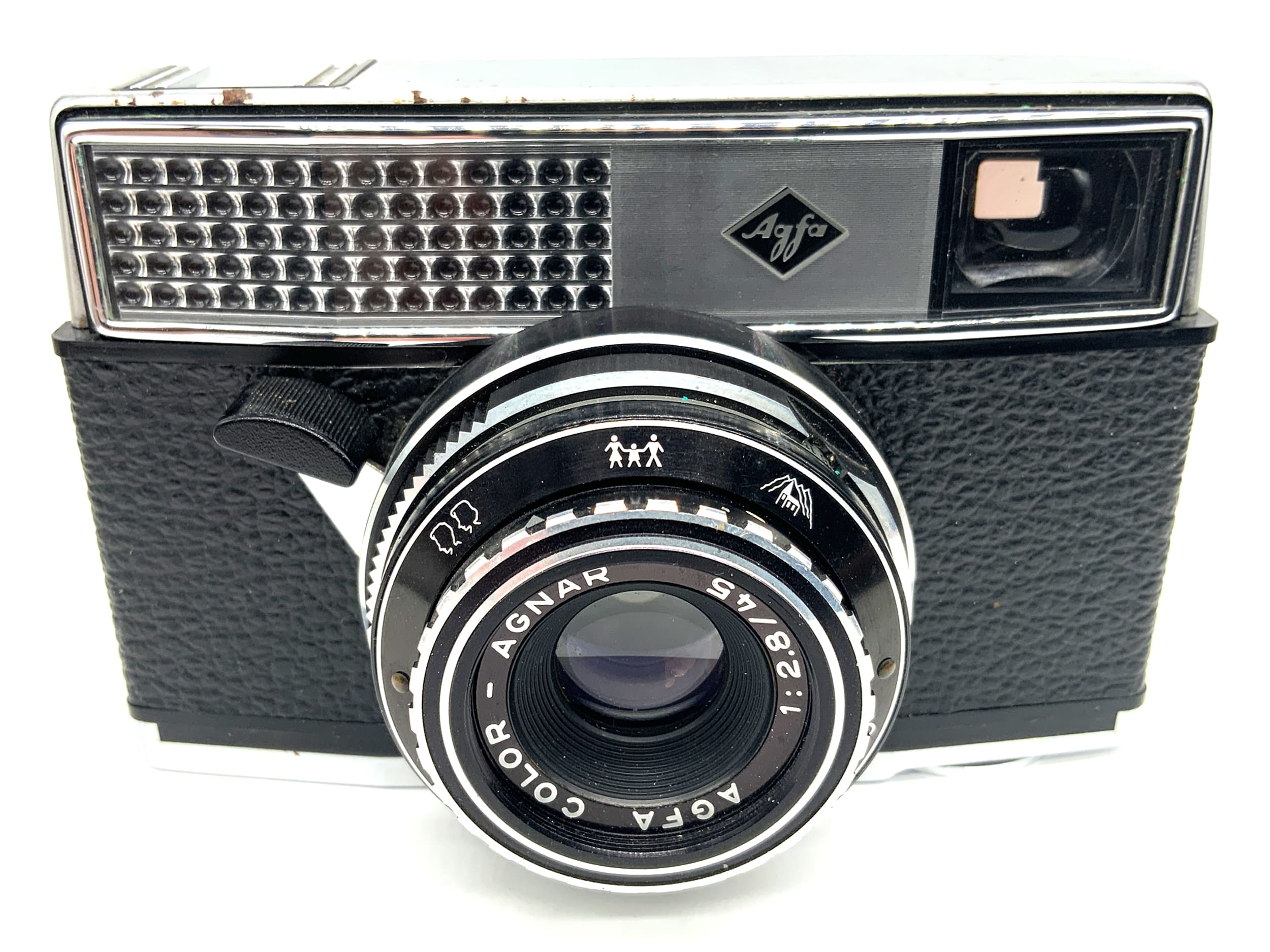Agfa Optima Rapid 250 Sucherkamera mit Color-Agnar 45mm 1:2.8 Analogkamera