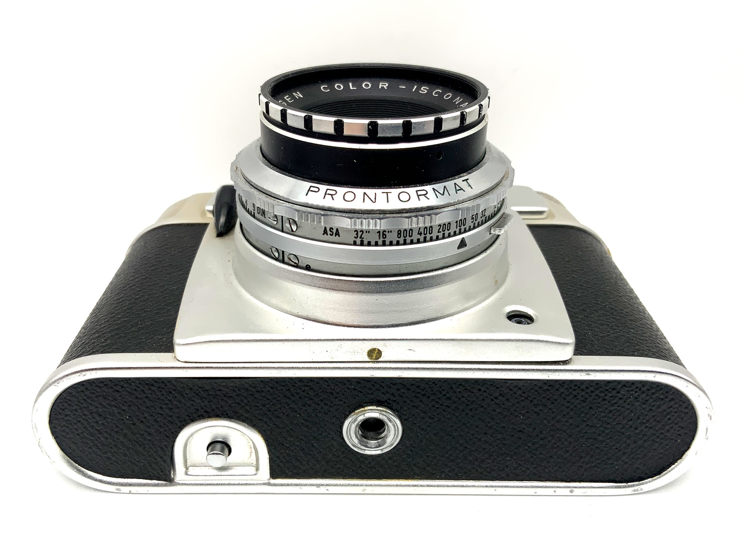 Franka matic viewfinder camera with Color-Isconar 1:2.8/45 Prontormat lens! Light meter defective!