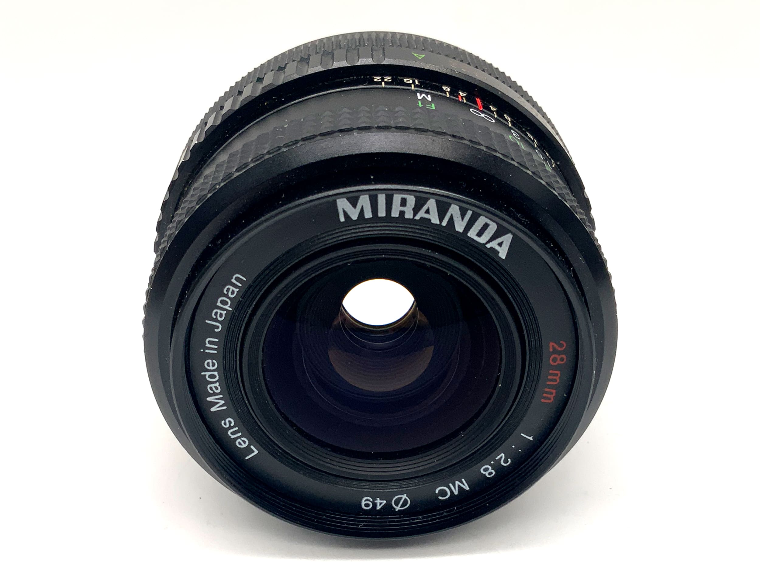 Miranda 28mm 1:2.8 MC prime lens (Canon FD)