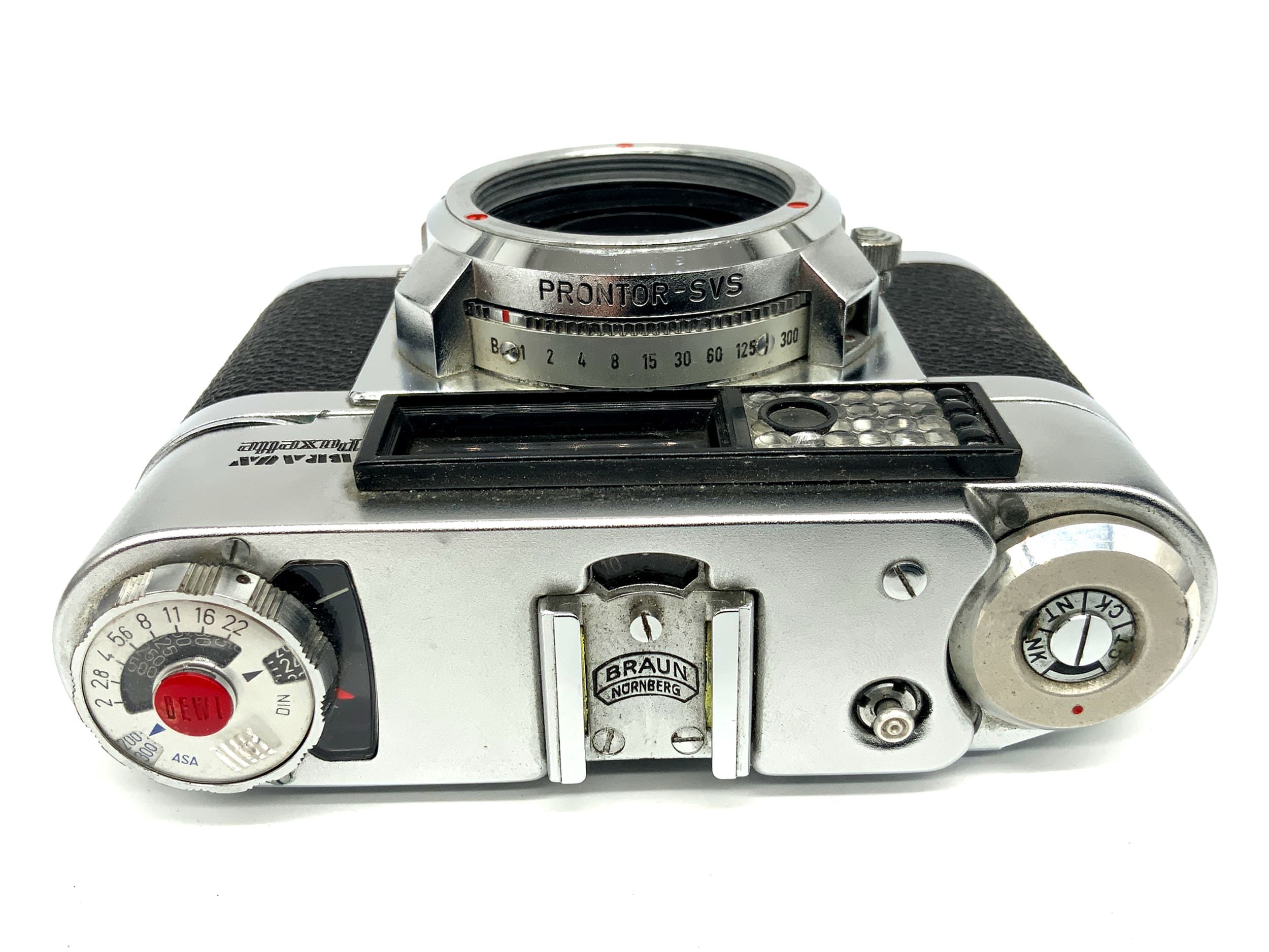 Braun Paxette Super II BL Sucherkamera mit M39 Prontor-SVS Analogkamera